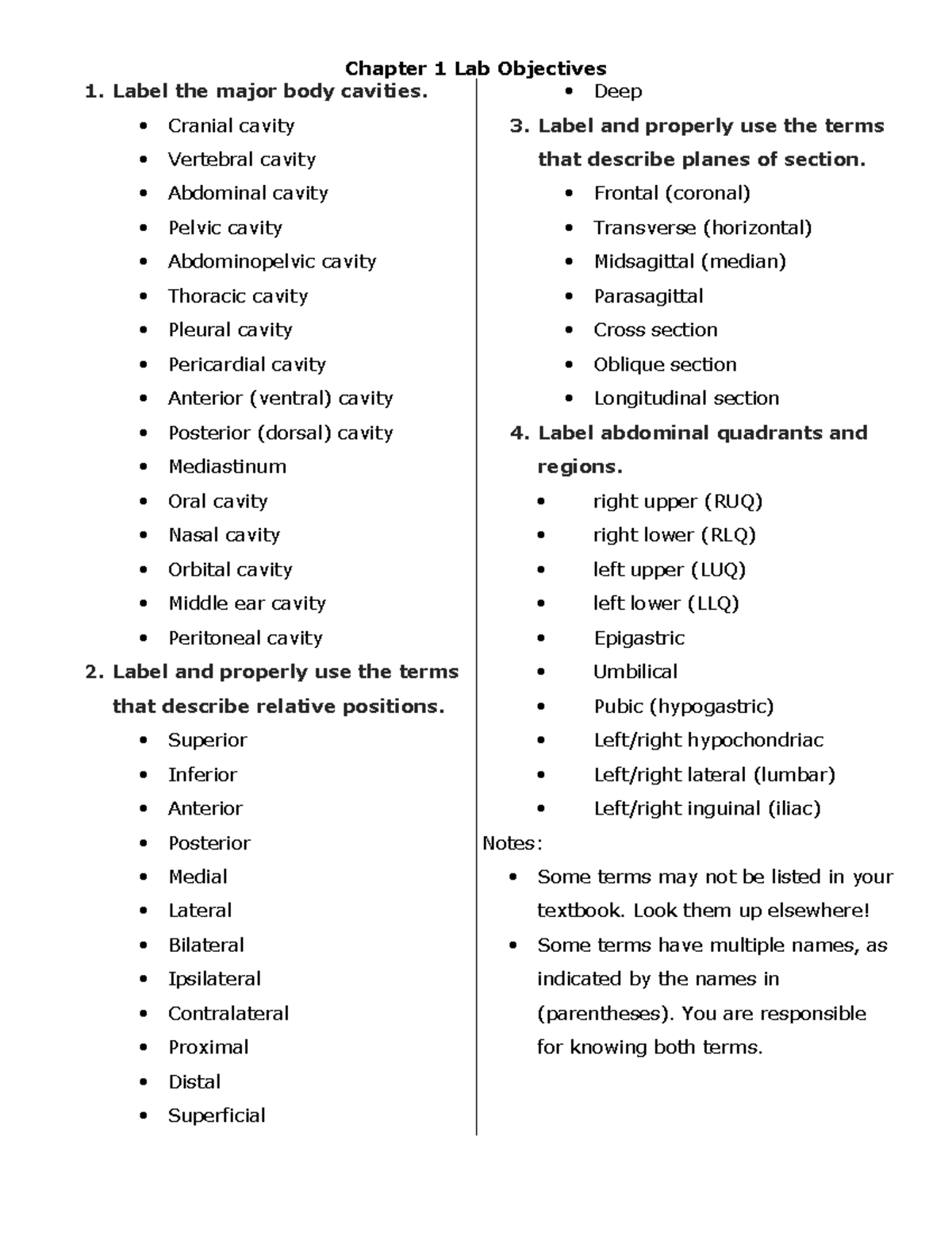 chapter-1-lab-objectives-bio-137-chapter-1-lab-objectives-label-the