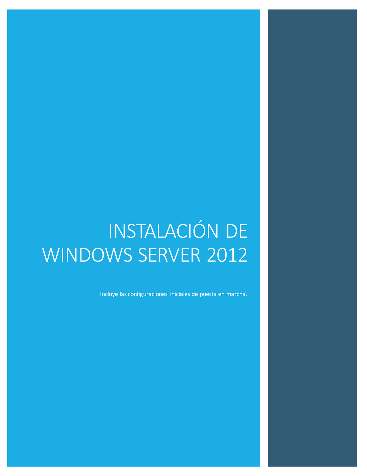 Instalación De Windows Server 2012 De Windows Server 2012 Incluye Las Configuraciones 3220