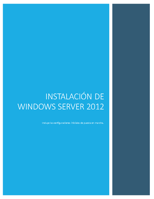 Instalación Y Configuración DE Active Directory EN Windows Server 2012 ...