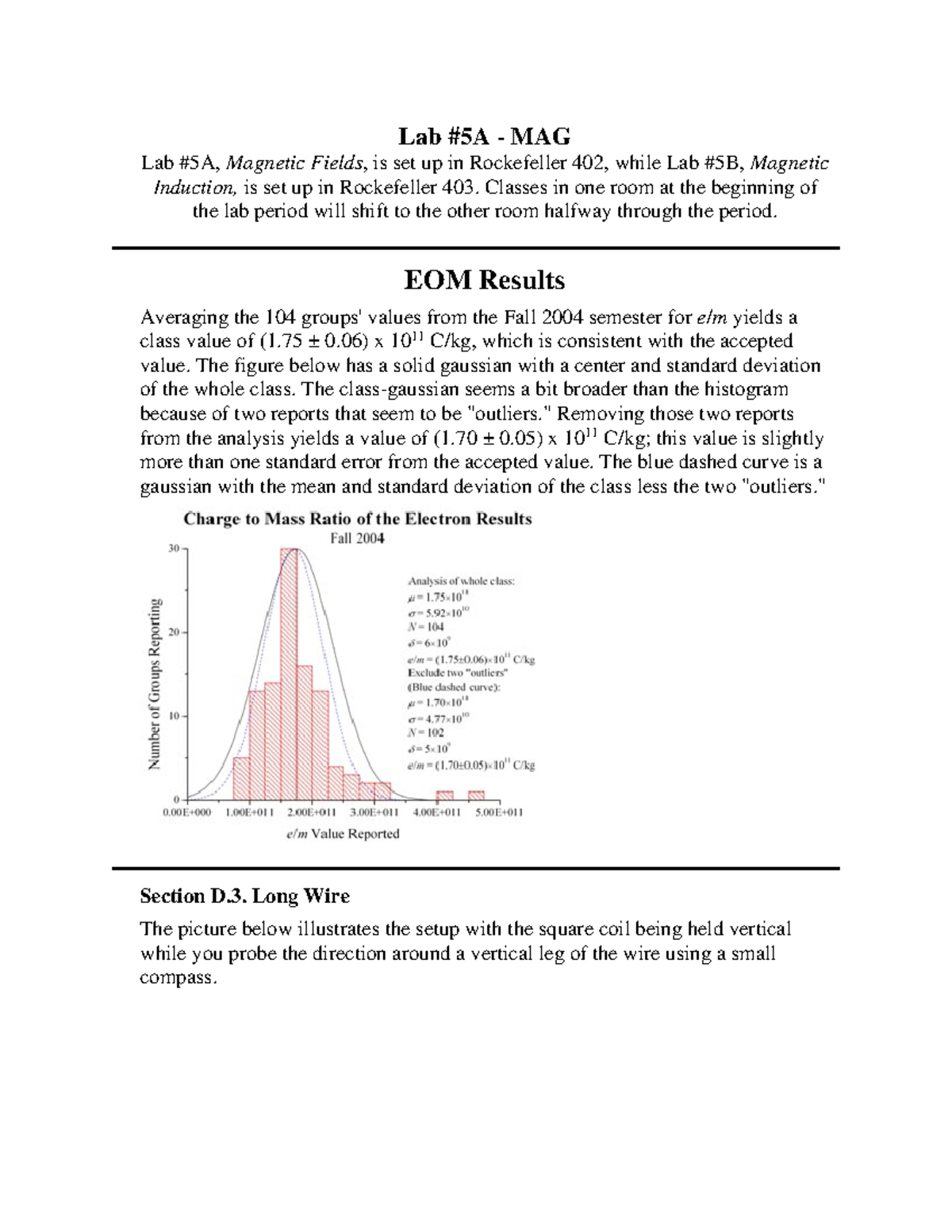 Special tips Lab 5A MAG Lab 5A, Fields, is