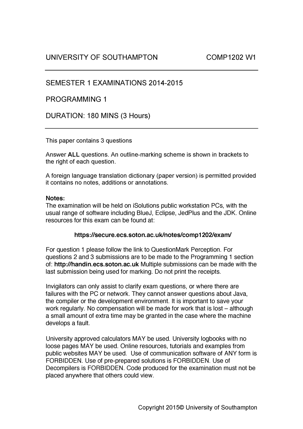 e assignment university of southampton