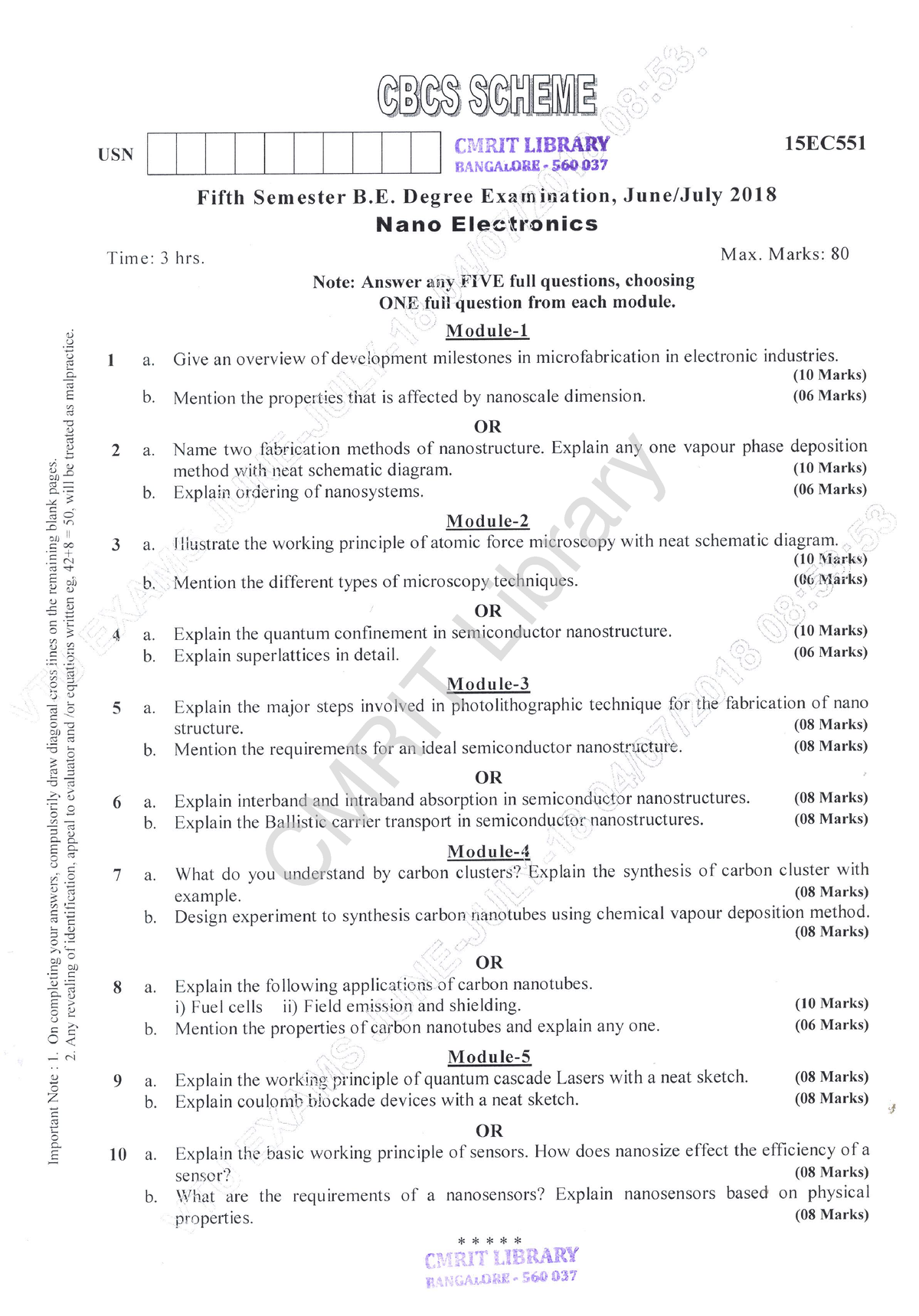 vtu phd entrance test question papers