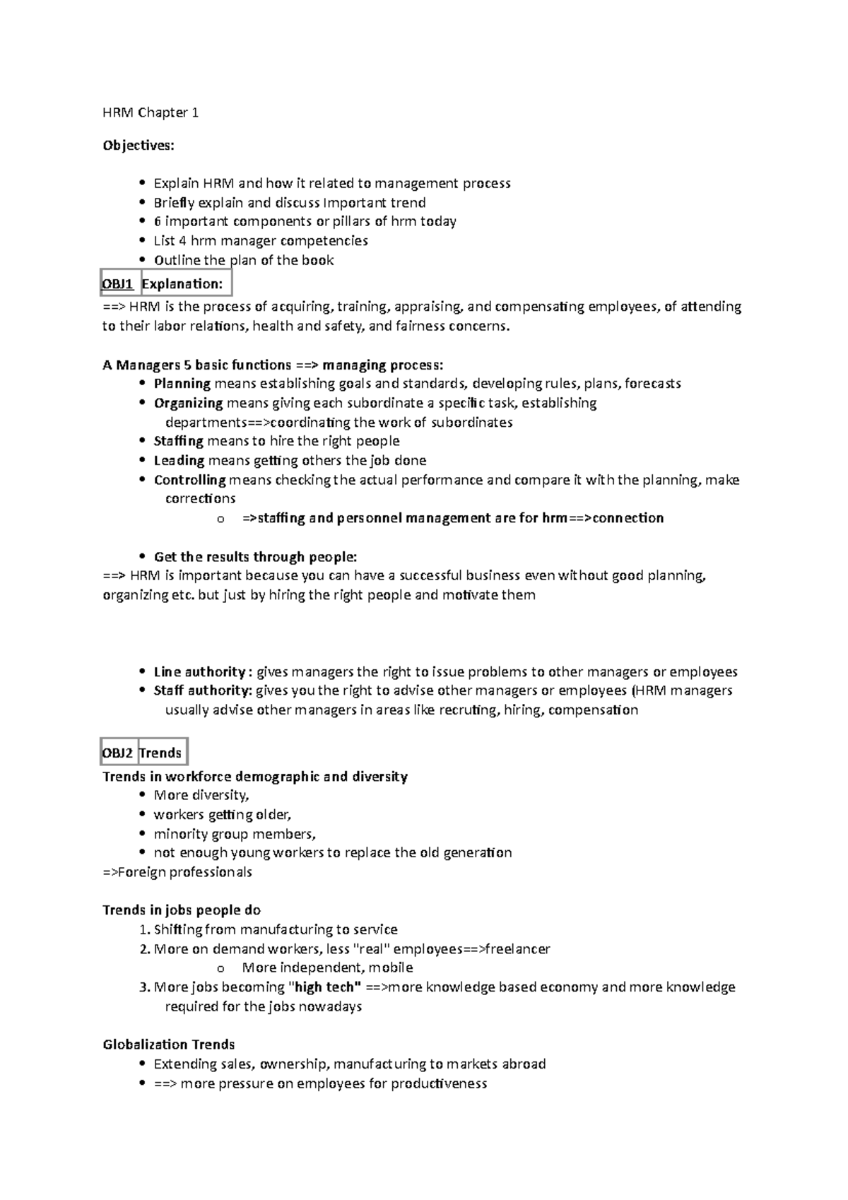 hrm-summary-human-resource-management-hrm-chapter-1-objectives