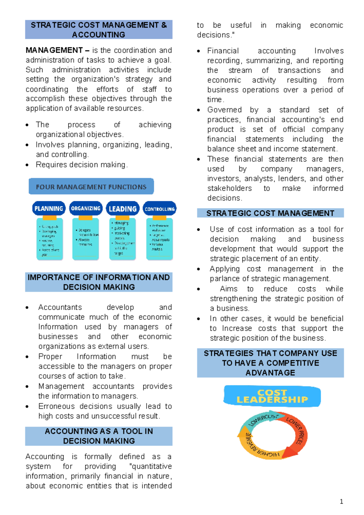 Ilide - .... - STRATEGIC COST MANAGEMENT & ACCOUNTING MANAGEMENT – is ...
