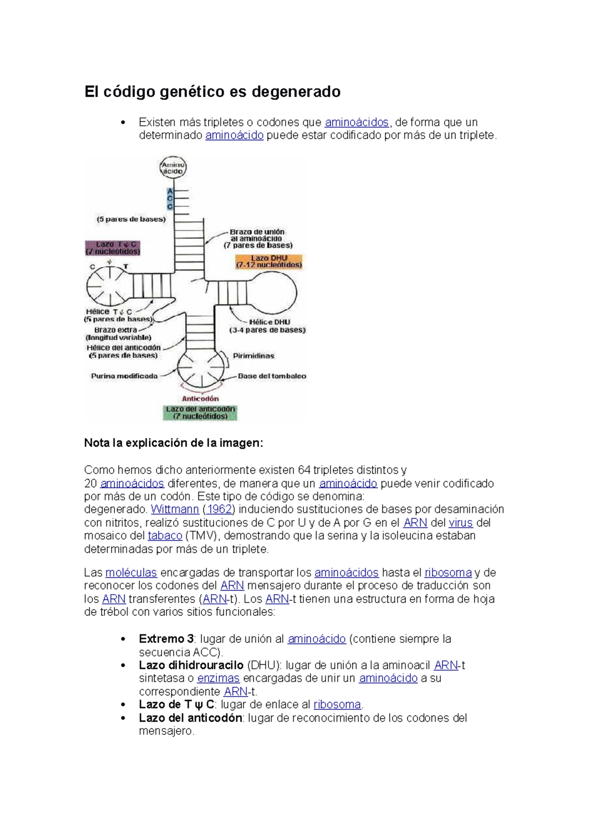 Documento (10) - Espero le sirva - El código genético es degenerado ...