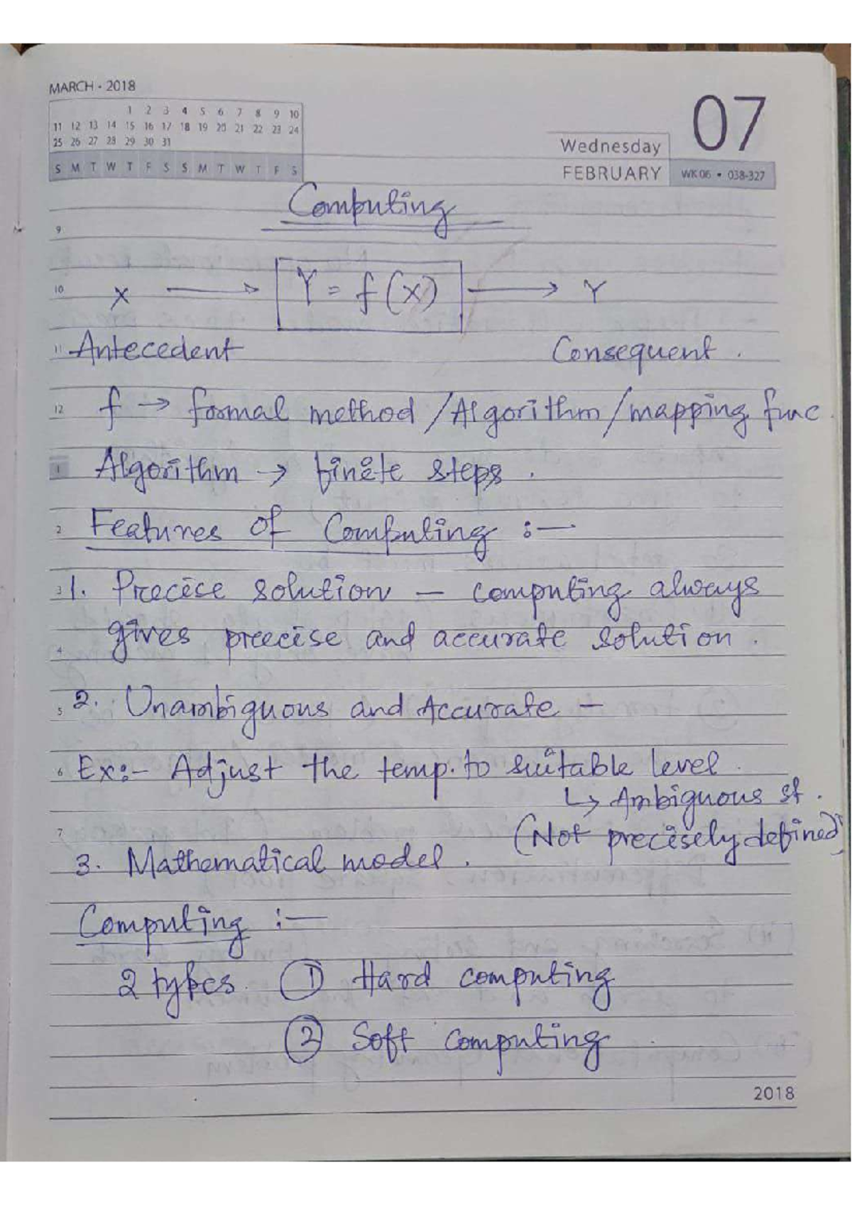 Sc unit-3 - Notes - MARCH . 2018 1 2 3 4 S 6 7 8 9 10 12 13 14 15 16 17 ...