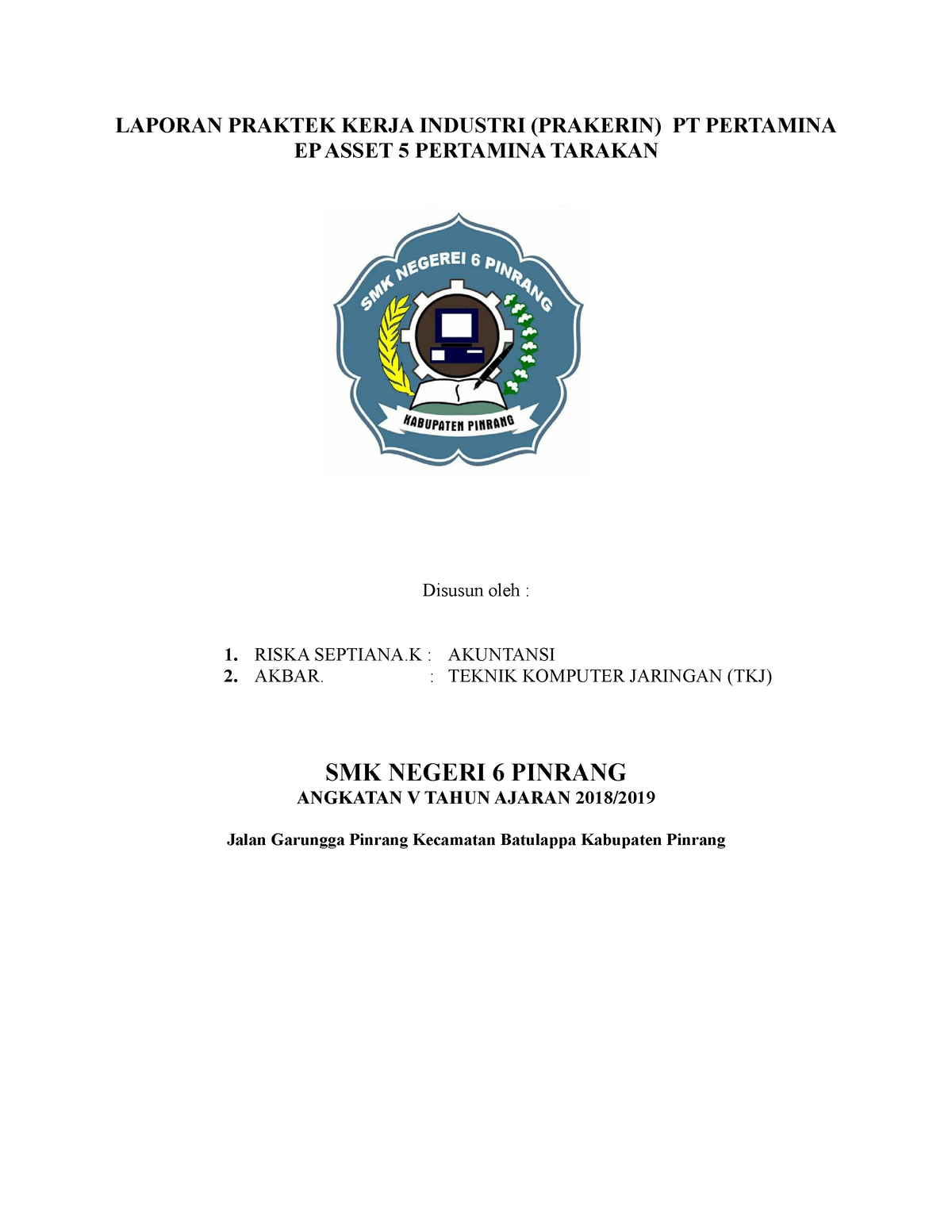 Laporan Praktik Kerja Industri EP Asset 5 Pertamina Tarakan - LAPORAN ...