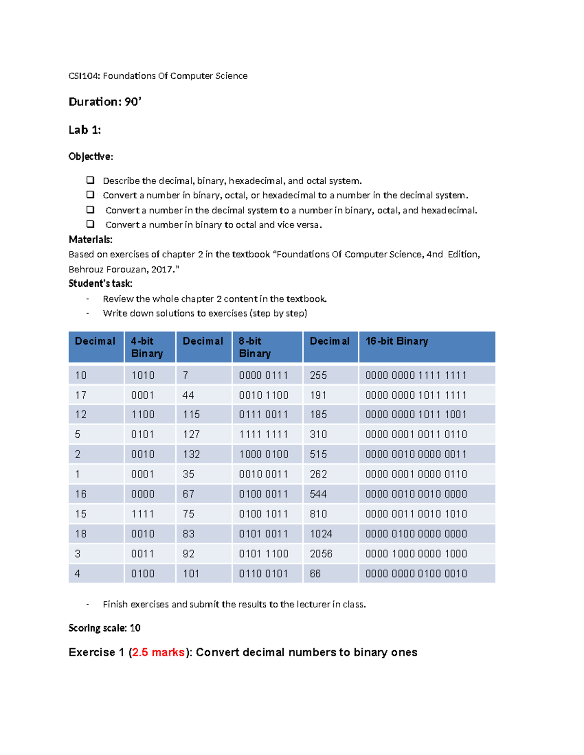 Lab 01 - database (DBI101) - Edit - CSI104: Foundations Of Computer ...