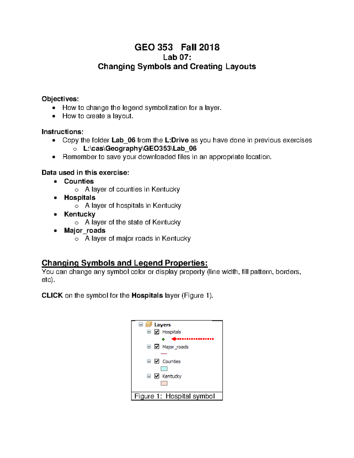 GEO 353 Lab 7 - lecture - GEO 353 Fall 2018 Lab 07: Changing Symbols ...