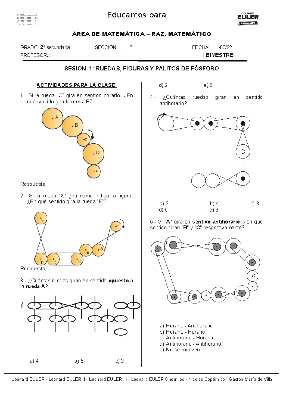 2°secundaria RM - Imprimir - ÁREA DE MATEMÁTICA – RAZ. MATEMÁTICO GRADO ...