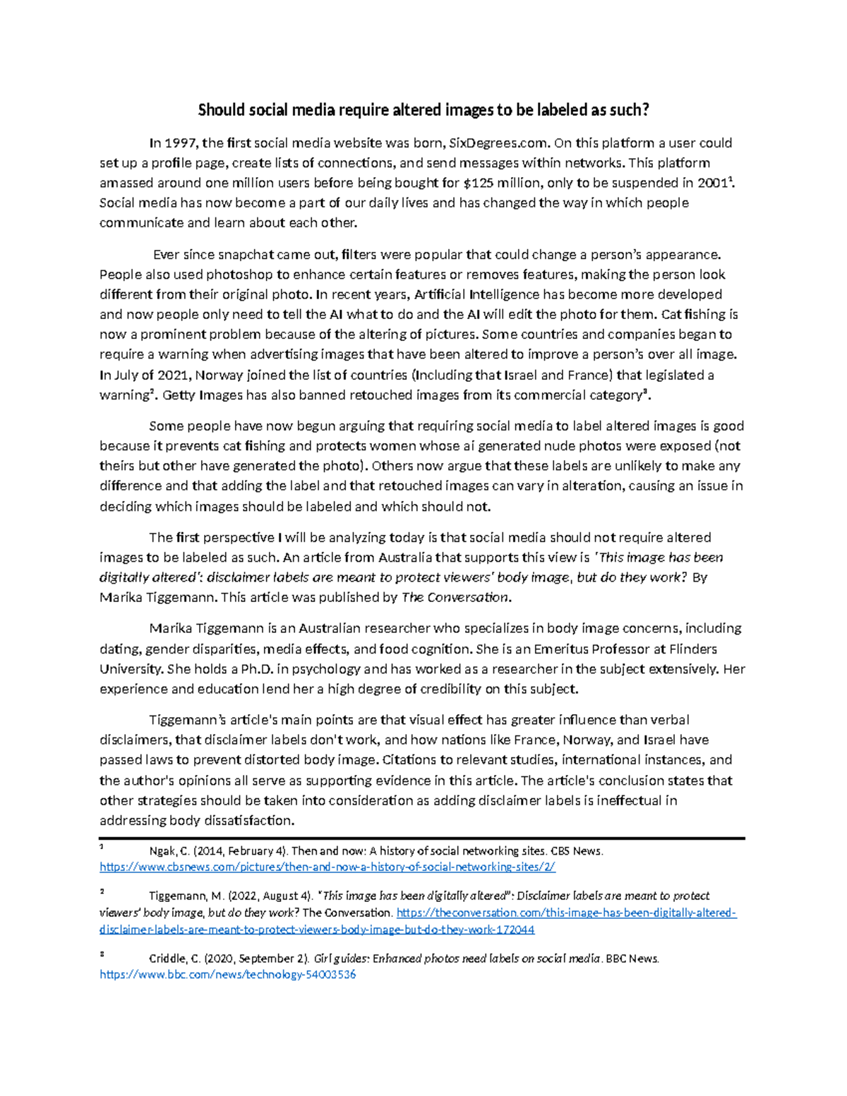 Social media altering images labels copy - Should social media require ...