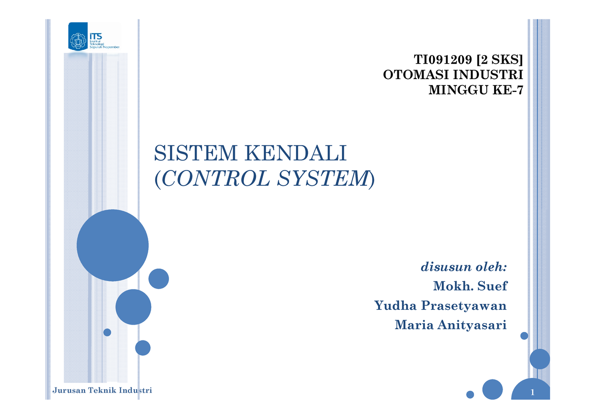 Minnggu 2 Otomasi Industri - - Studocu