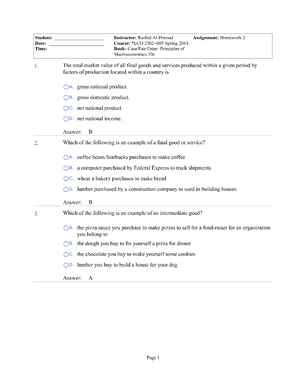 TEST Review - Great Study Material For Exam. - ECON 2302 TEST REVIEW ...