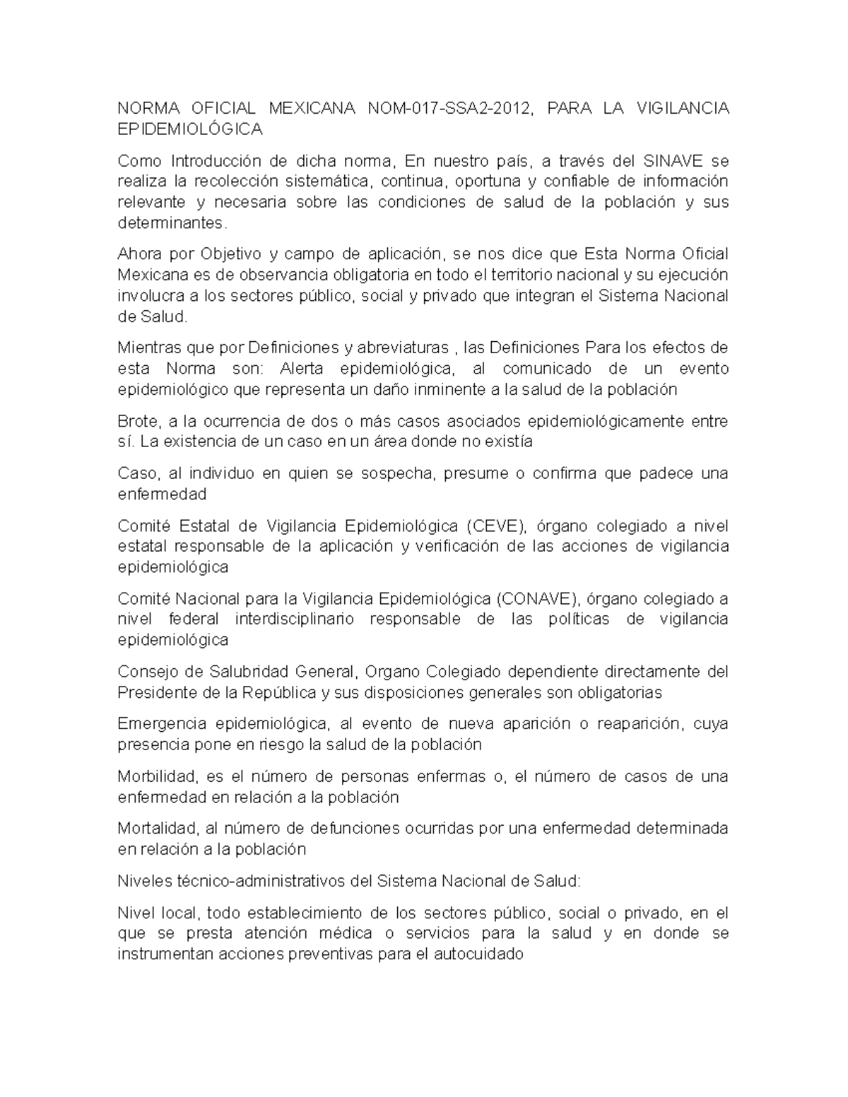 norma-oficial-mexicana-nom-norma-oficial-mexicana-nom-017-ssa2-2012