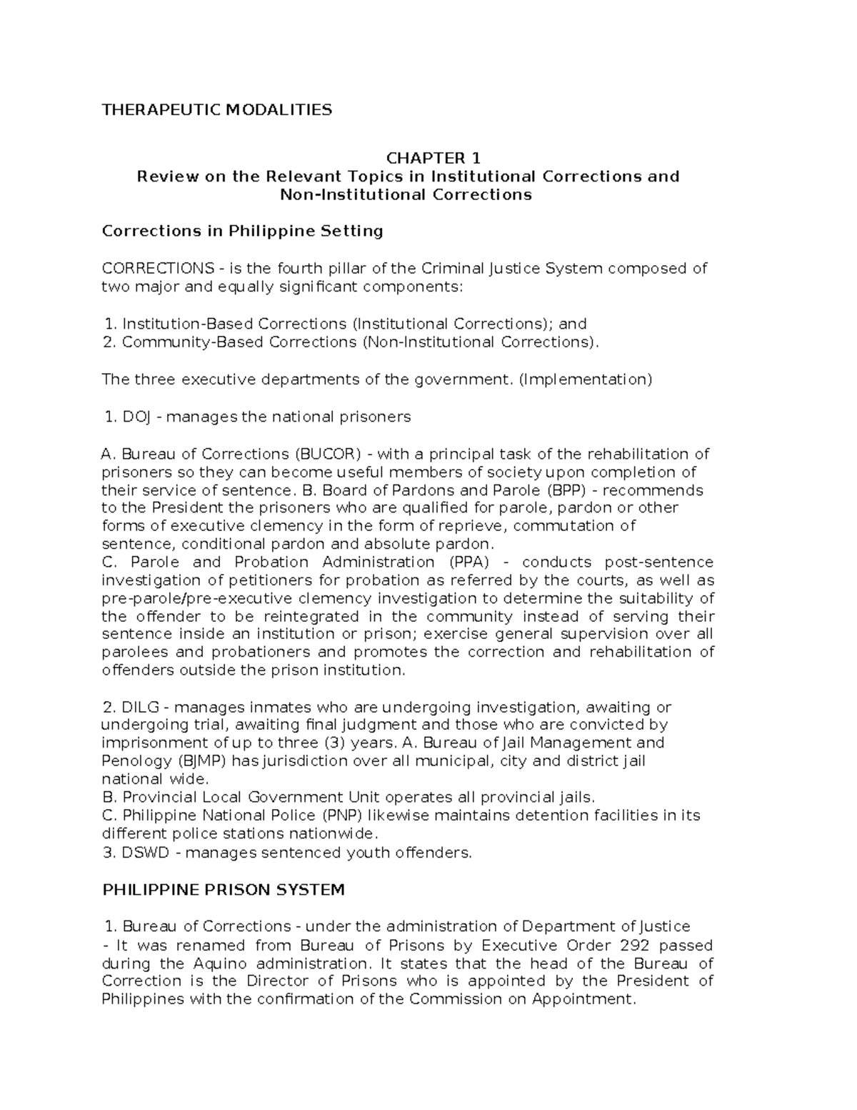 Therapeutic Modalities Notes - THERAPEUTIC MODALITIES CHAPTER 1 Review ...