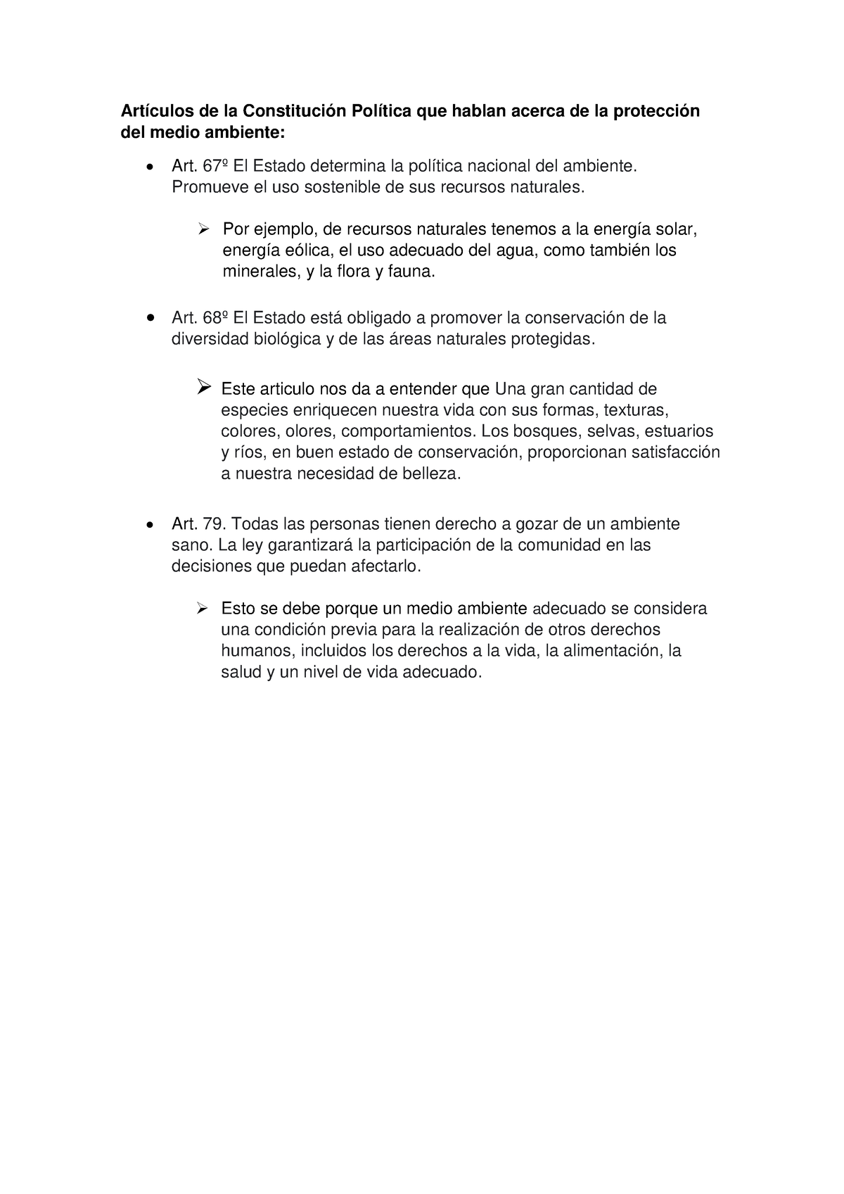 Articulos Medio Ambiente Artículos De La Constitución Política Que Hablan Acerca De La 