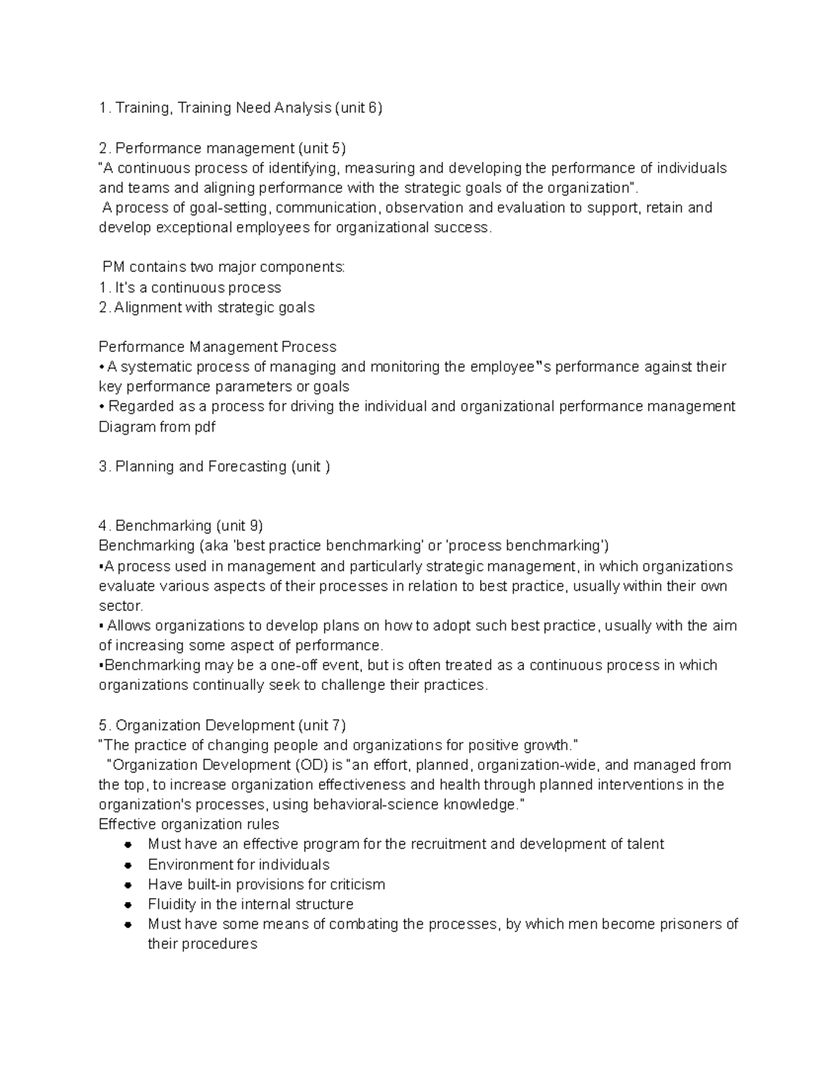 Hrm pdf Hrm notes Training, Training Need Analysis (unit 6