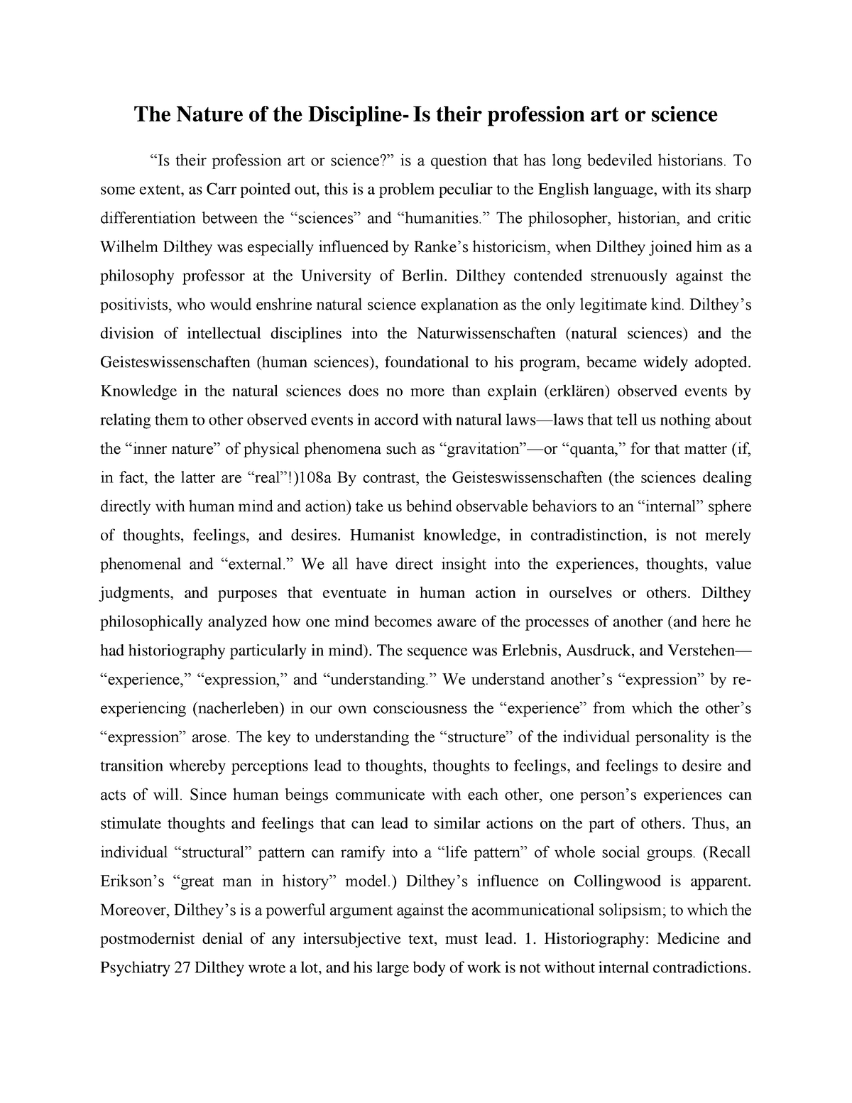 the-nature-of-the-discipline-is-their-profession-art-or-science-to