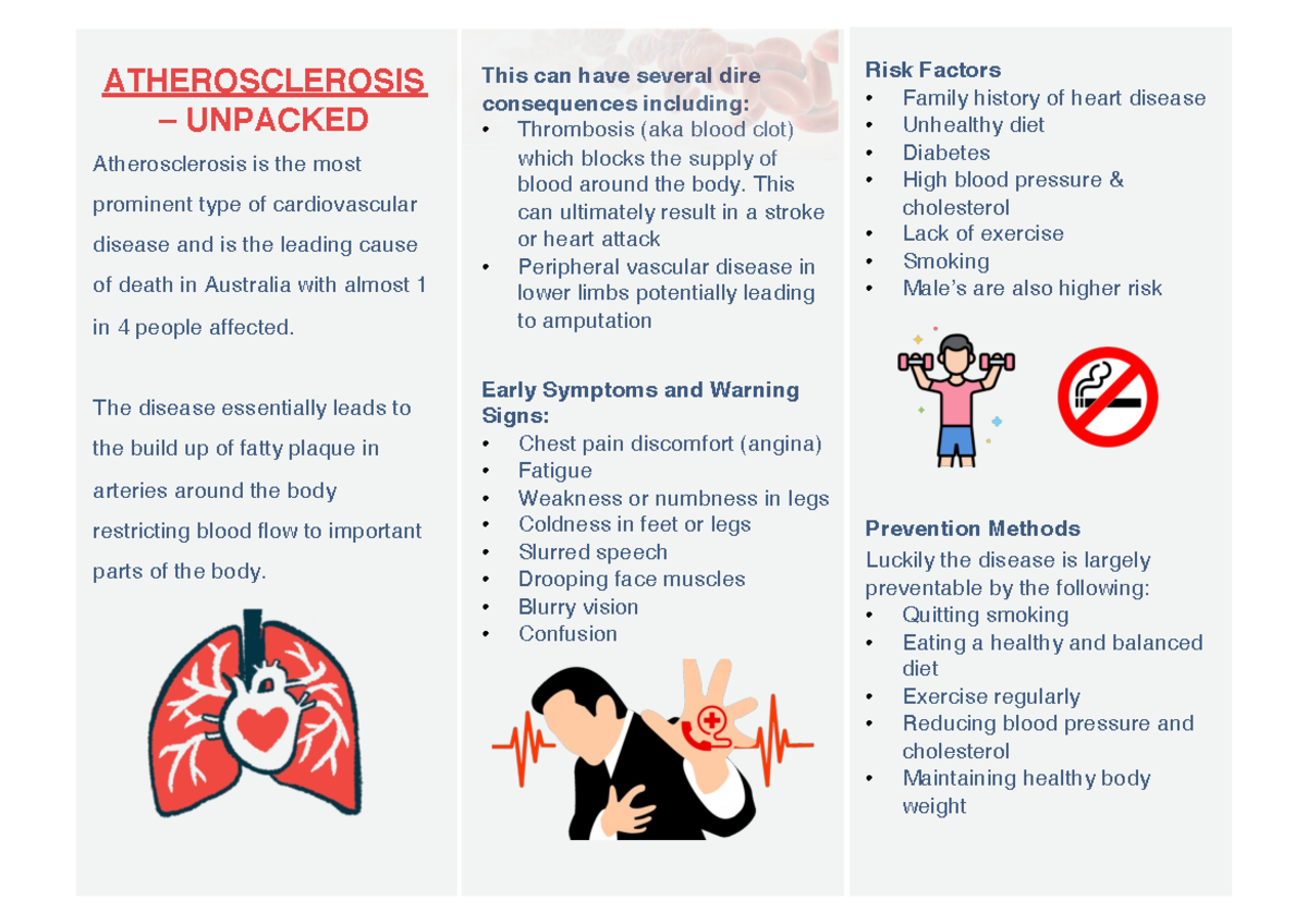 Olet1501 Brochure - Atherosclerosis – Unpacked Atherosclerosis Is The 