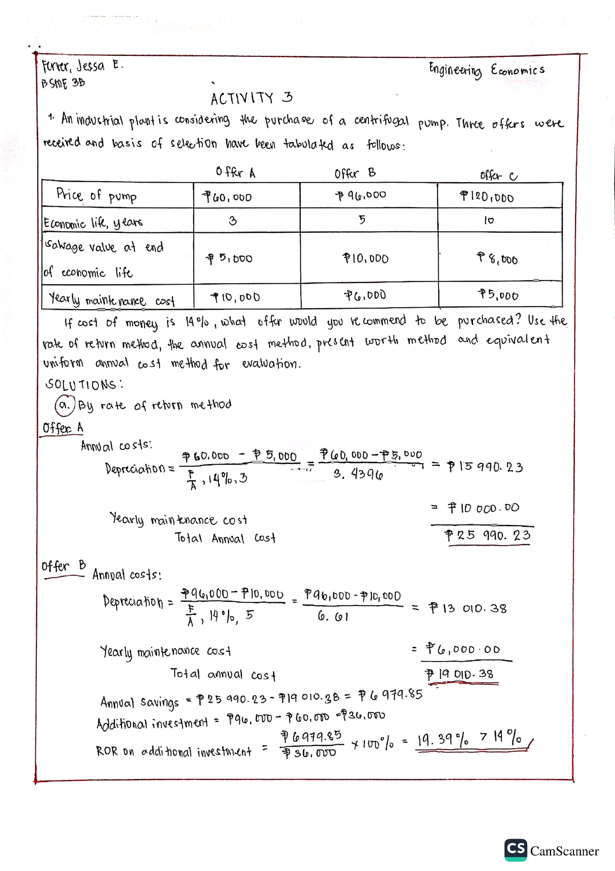 Engineering Economics - Mechanical Engineering - Studocu