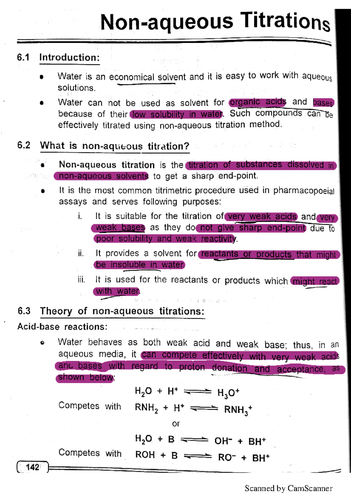Non Aqueous Titration In Pharmaceutical Analysis