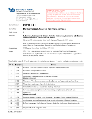 MTH 131 Review for Exam 1 - Review for Exam NO CALCULATORS ARE ...