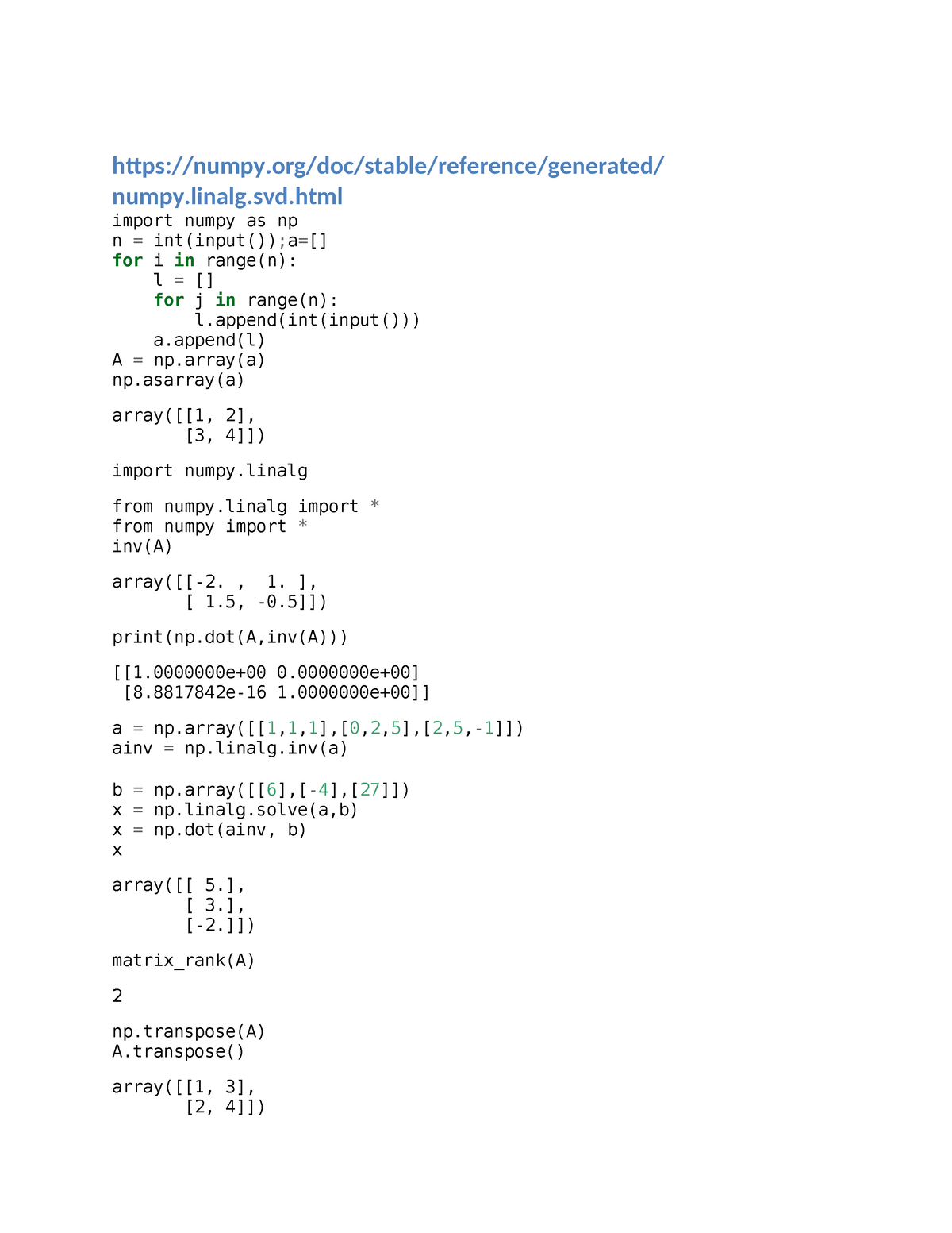 Mmds - Mmds - Numpy/doc/stable/reference/generated/ Numpy.linalg.svd ...