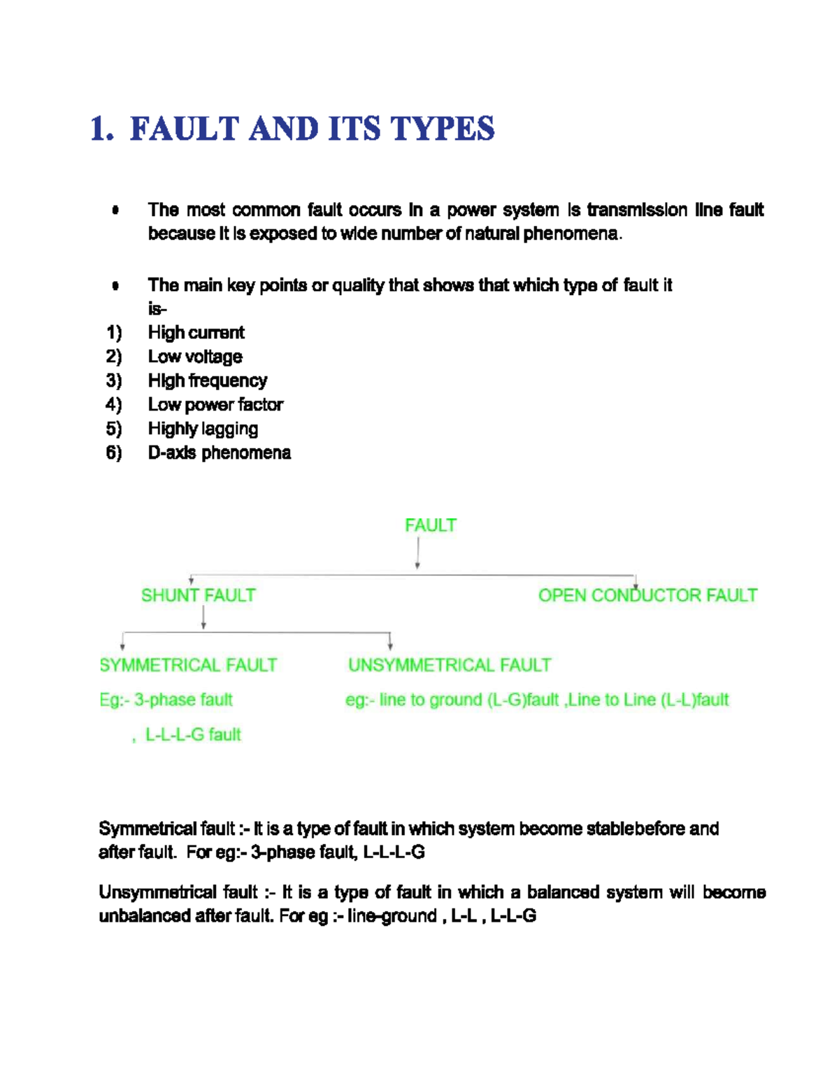 Detection And Analysis Of Fault In The Transmission Line - Power ...