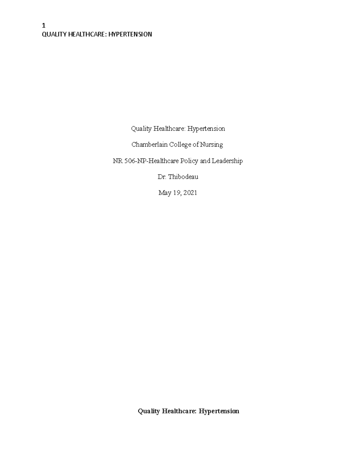 Week 3 Quality Healthcare Measuring NP Performance QUALITY