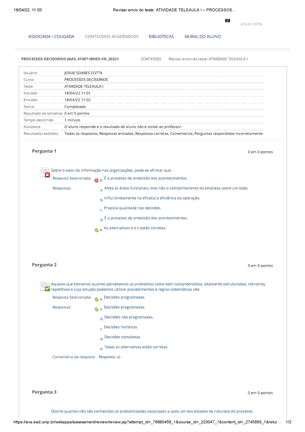 Revisar Envio Do Teste Atividade Teleaula I – Processos - 18/04/22, 11 ...