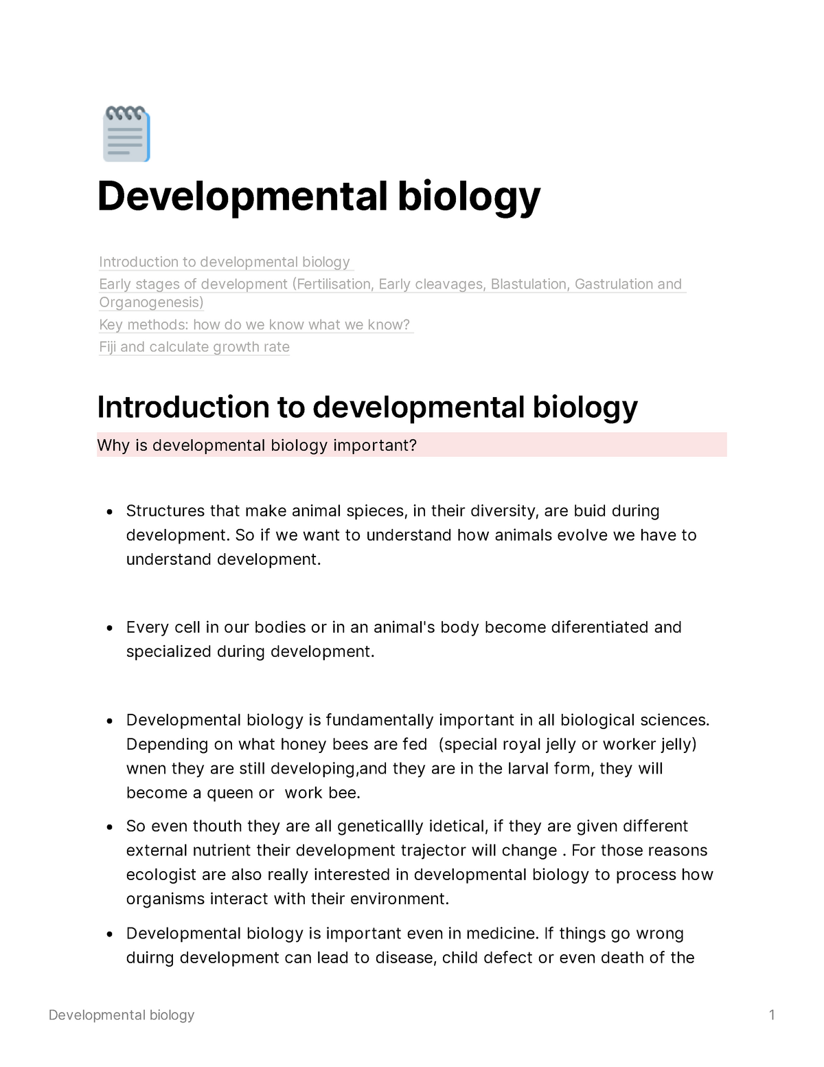 Developmental biology - So if we want to understand how animals evolve we  have to understand - Studocu