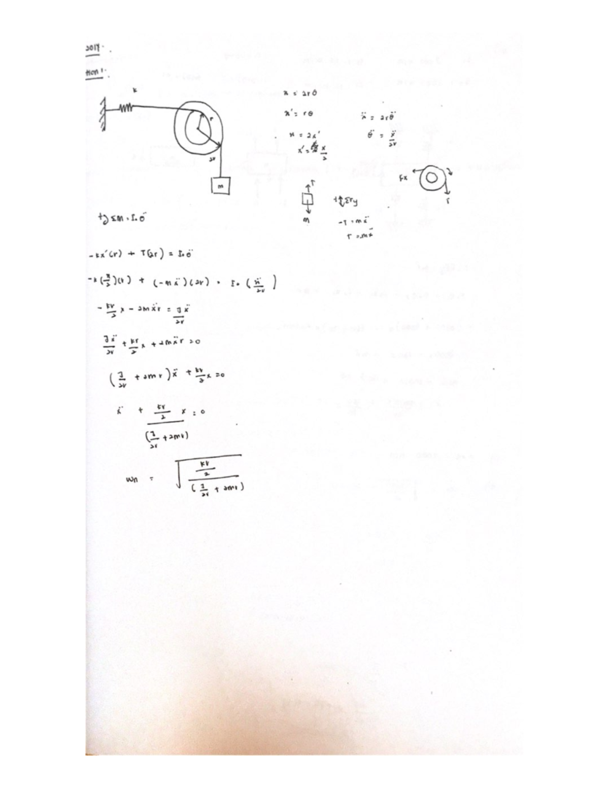 Vibrations July 17 quiz 10 Studocu