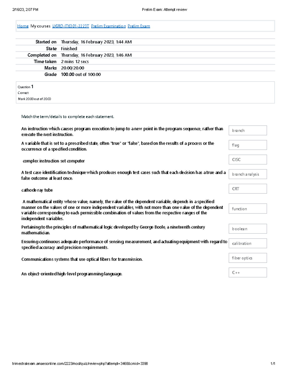 UGRD-IT6301 System Administration And Maintenance Prelim - 2/16/23, 2 ...