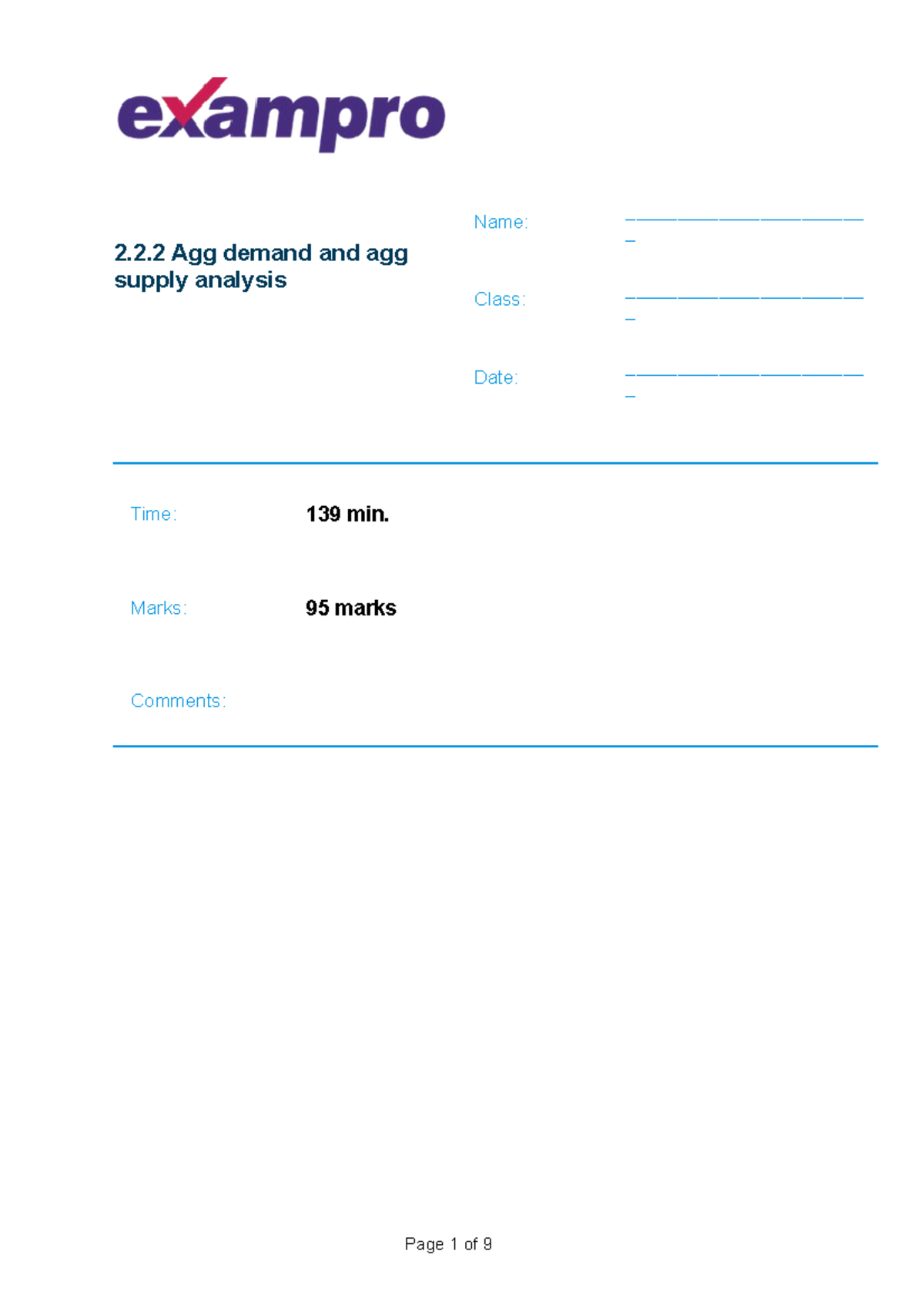 2.2.2 Agg demand and agg supply analysis - 2 Agg demand and agg supply ...