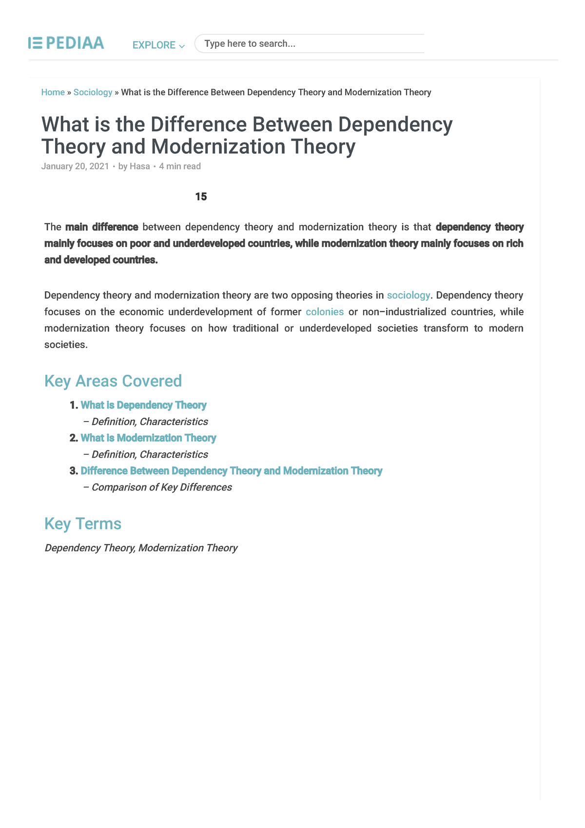 what-is-the-difference-between-dependency-theory-and-modernization