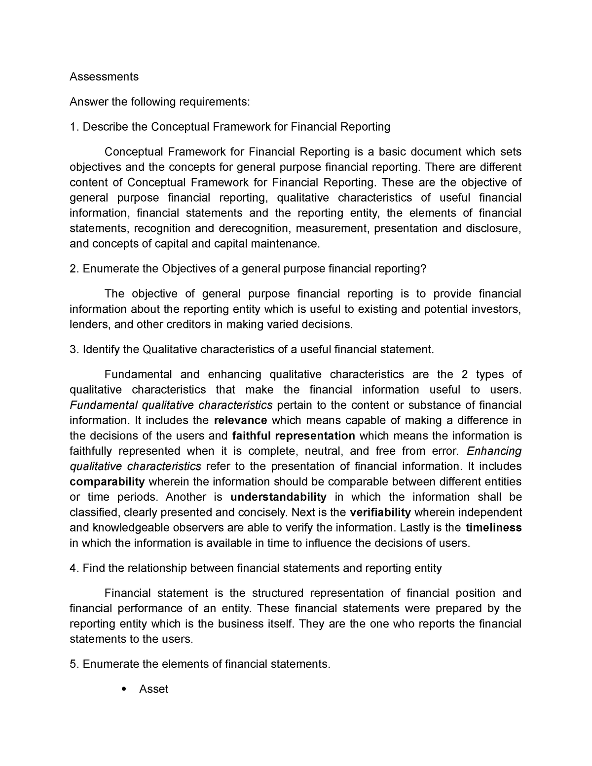 Module 1-Assessment - Assessments Answer the following requirements ...