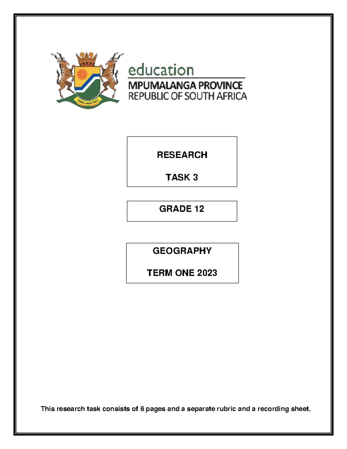 geography grade 12 research task term 1 2023