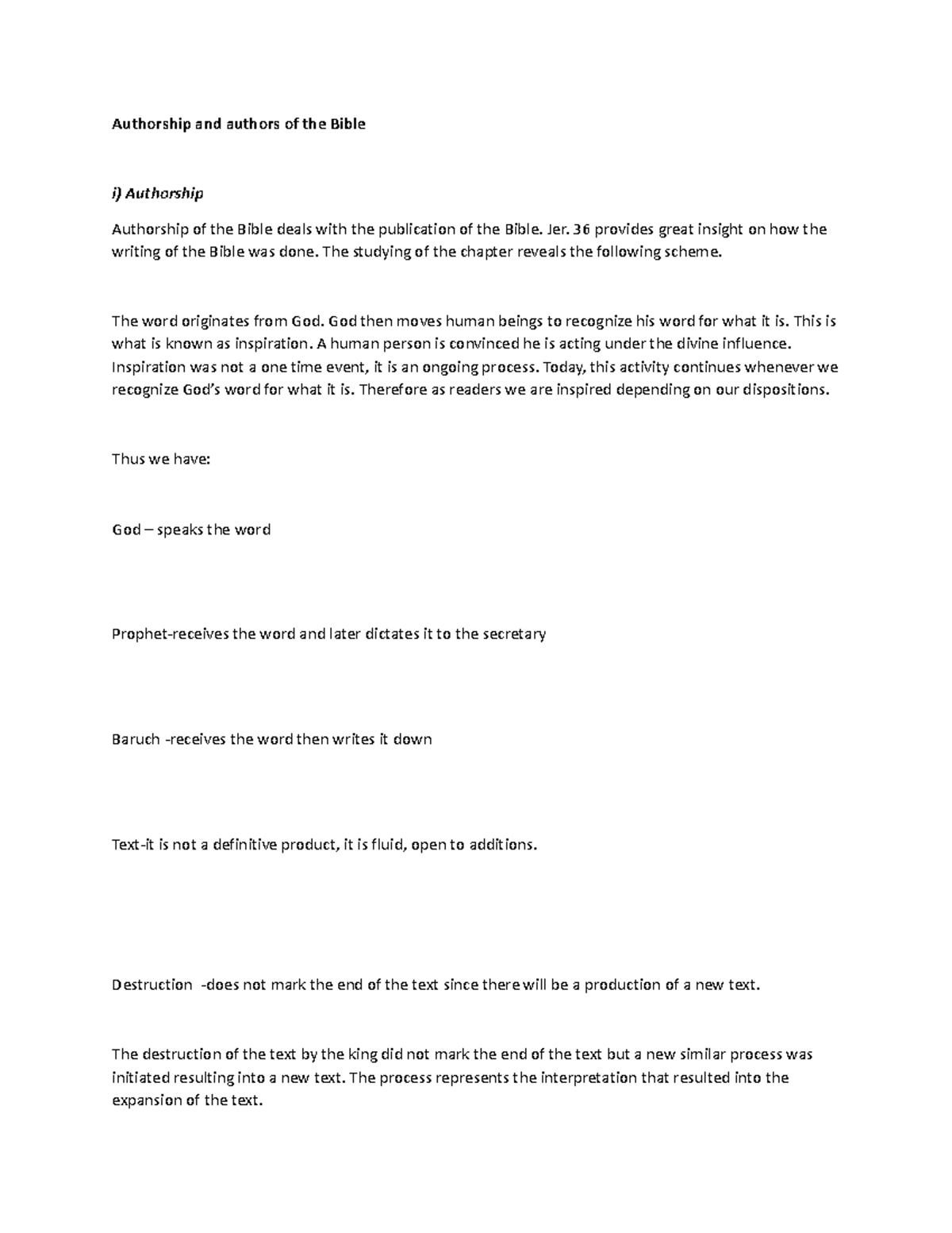 Authorship and authors of the Bible - Jer. 36 provides great insight on ...
