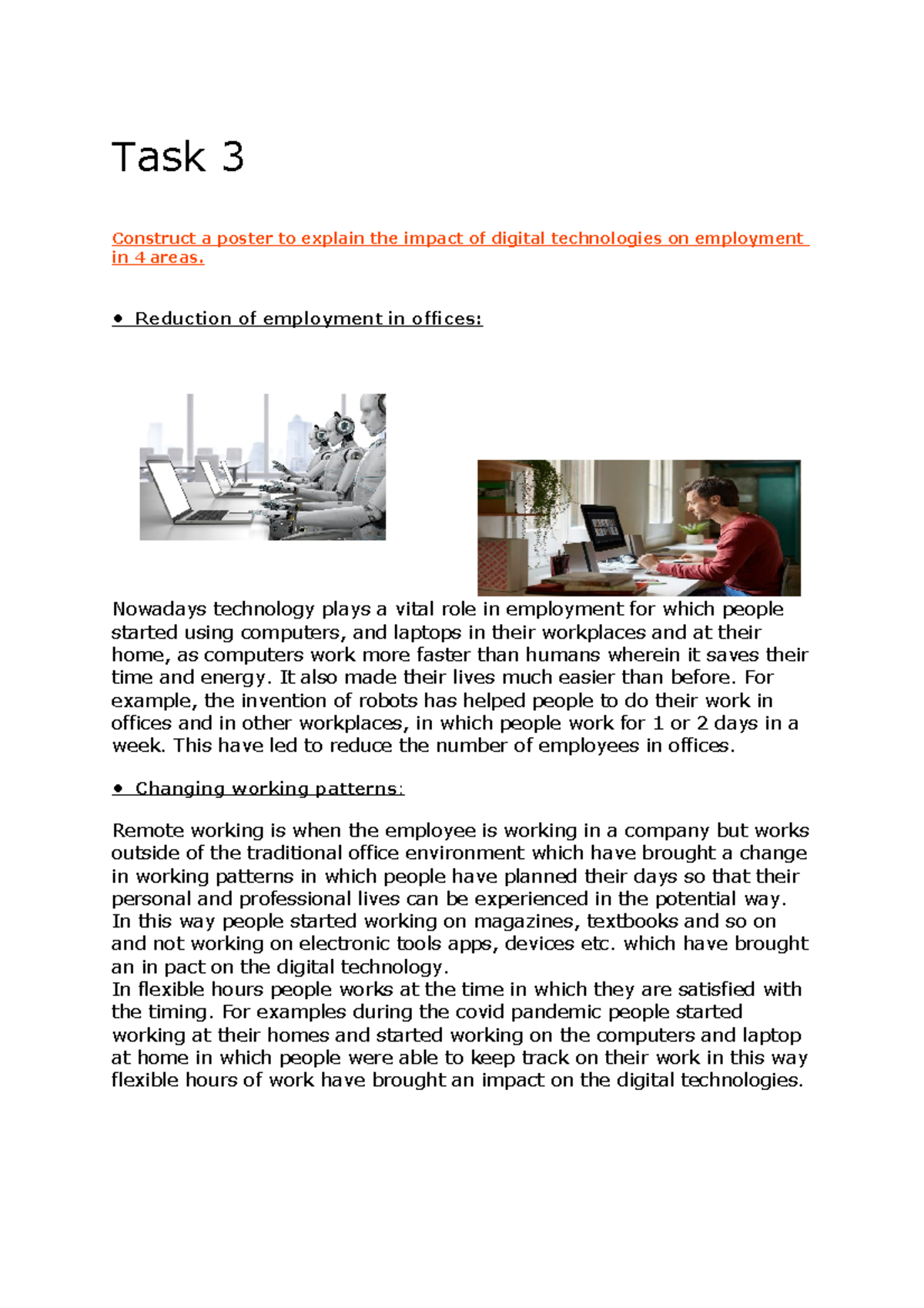 1.1 Task 3 - L2 Diploma ICT Gateway course assignments for unit Digital ...