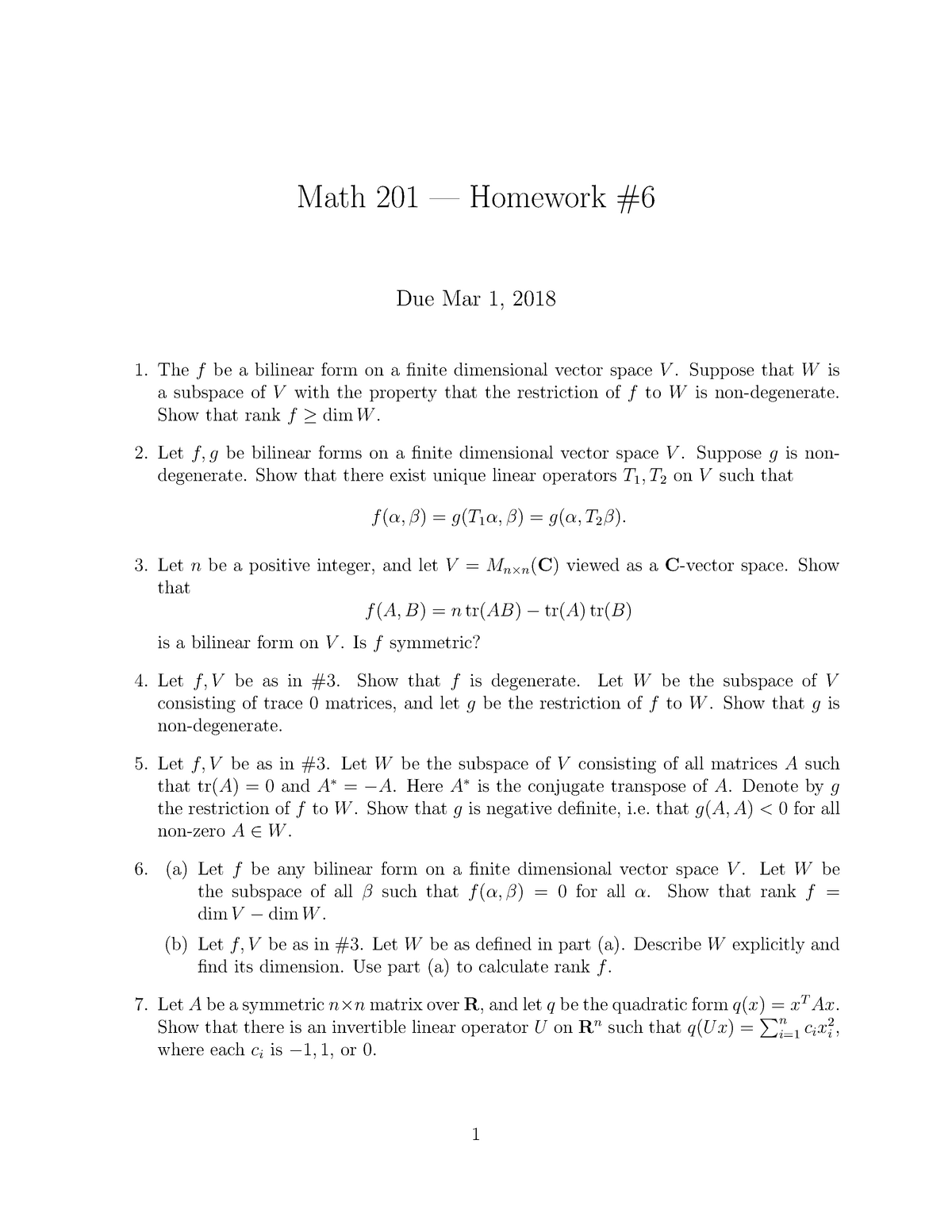 Math1homework 6 Math 1 Winter 18 Studocu