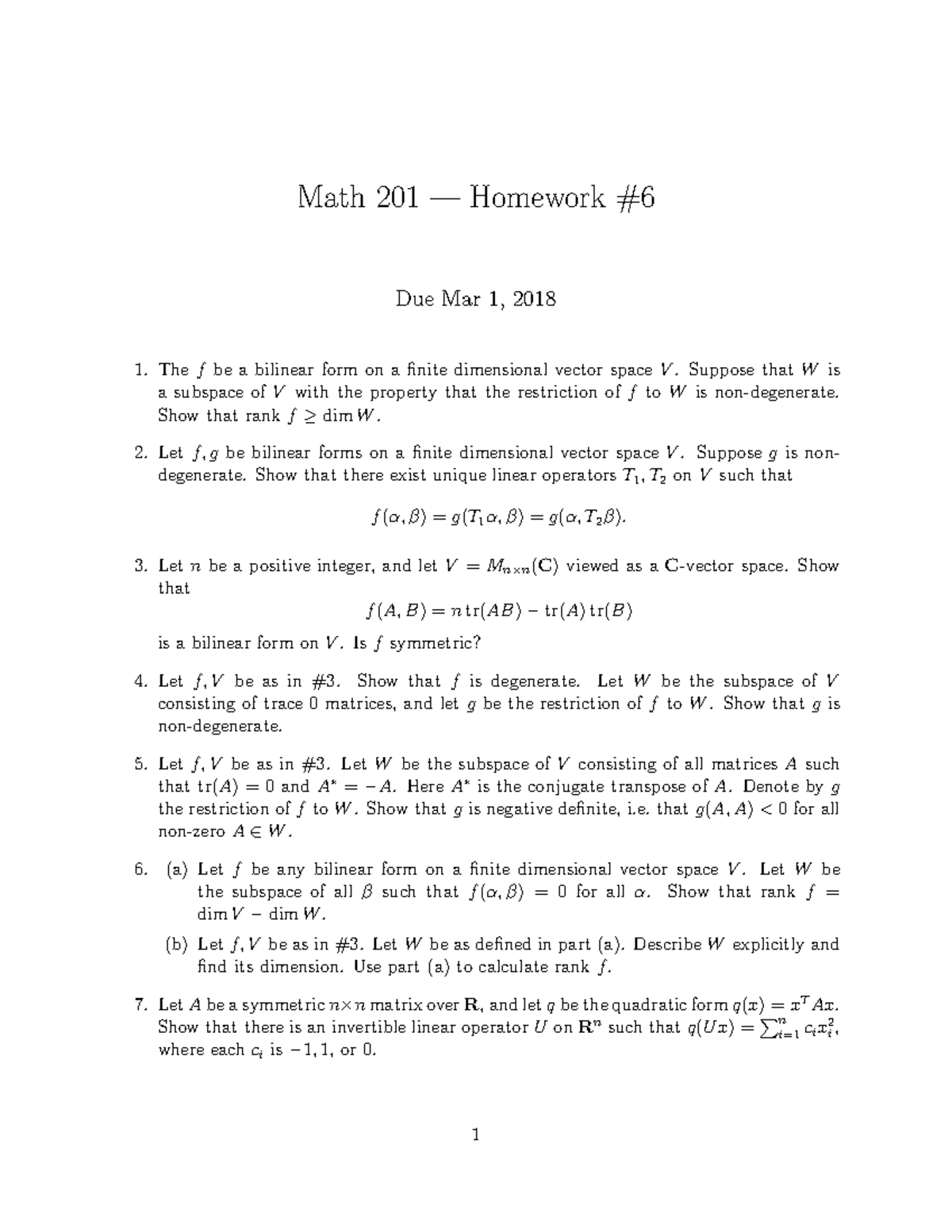 Math1homework 6 Math 1 Winter 18 Studocu