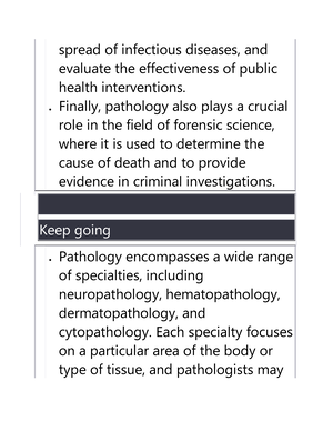 Pathology 1-4 - Pathology: Overview & Notes. Make Brief Notes On ...