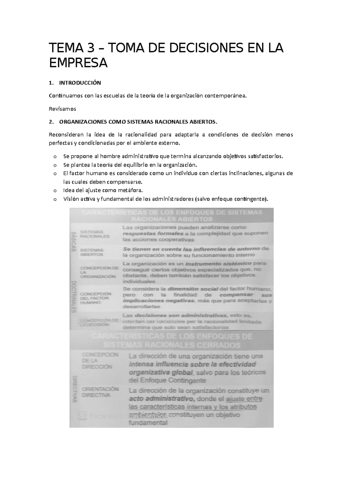 TEMA 3 - TOMA DE Decisiones EN LA Empresa - TEMA 3 – TOMA DE DECISIONES ...