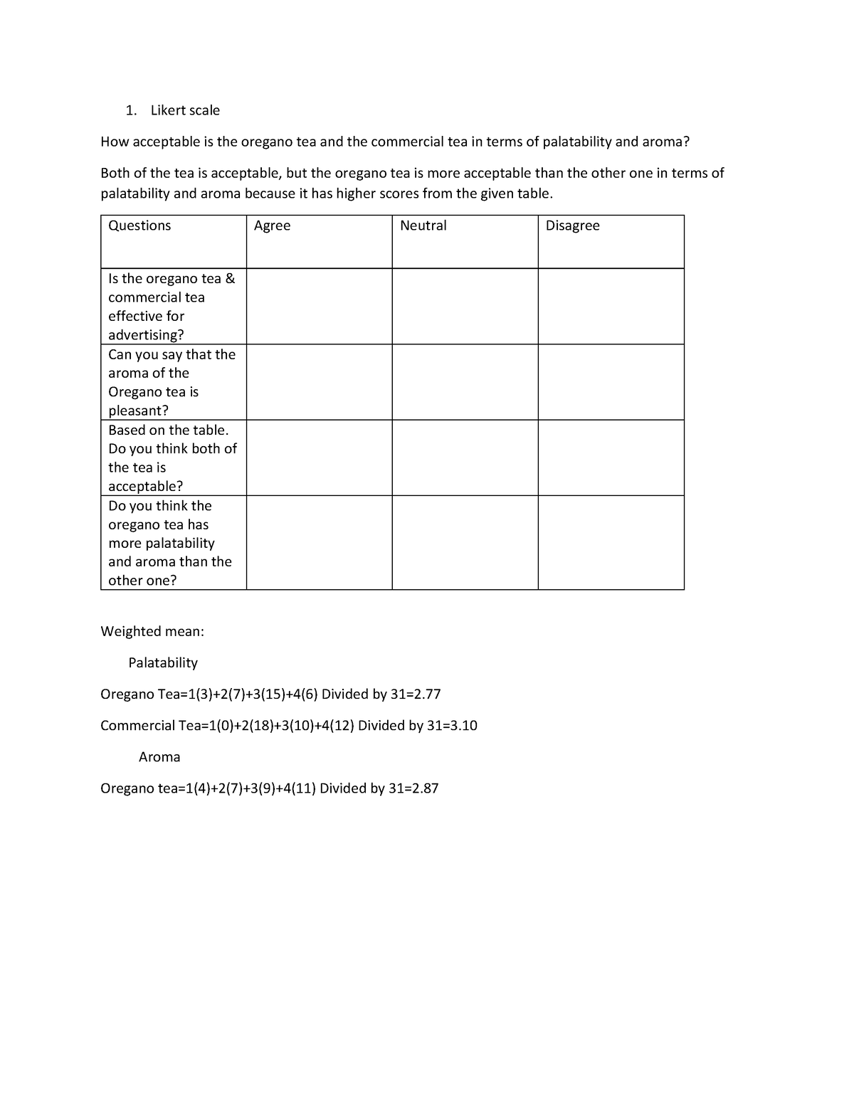 Stdlt Calica,J - sample SPSS activity - Likert scale How acceptable is ...