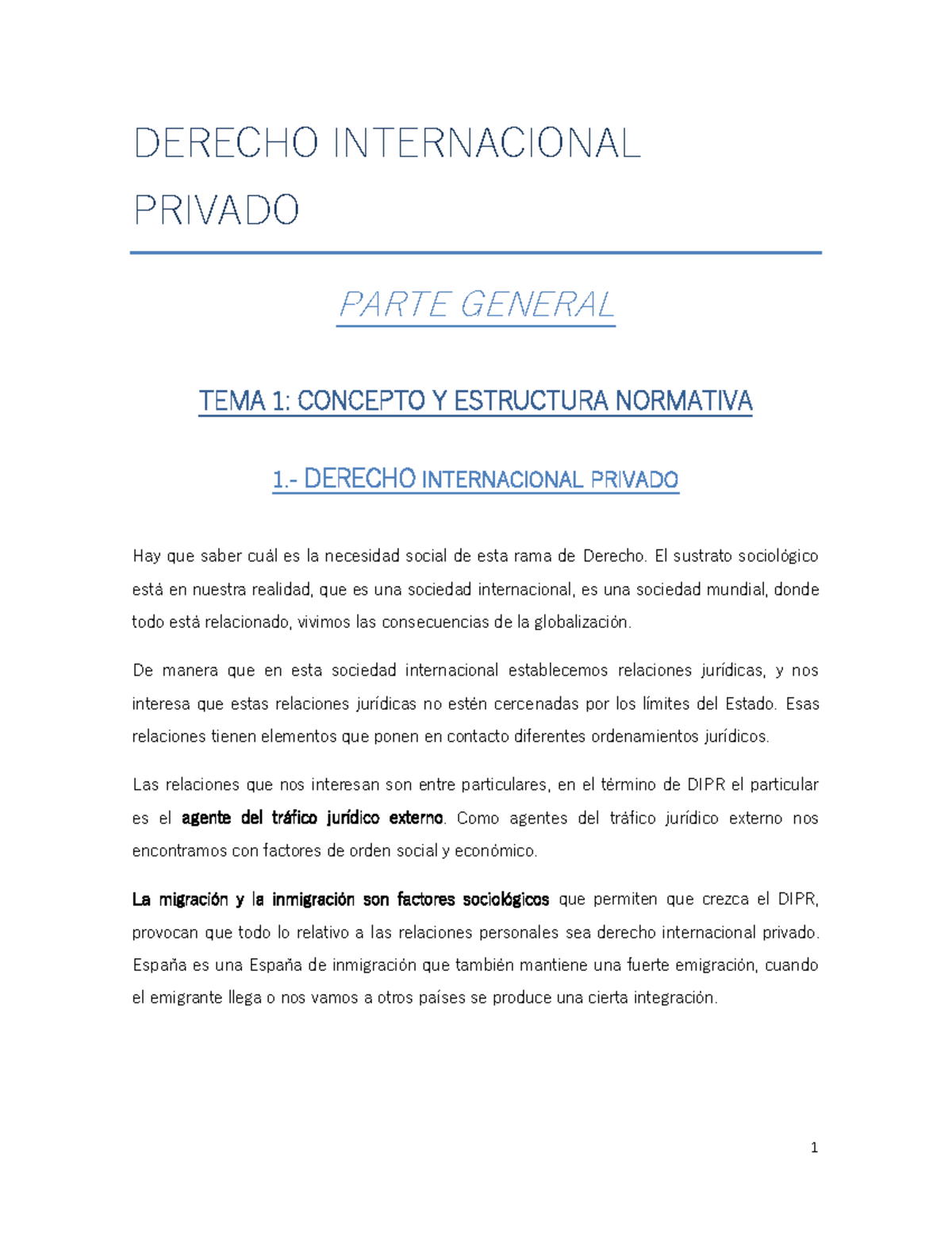 Apuntes Derecho Internacional Privado Muy Buenos - DERECHO ...