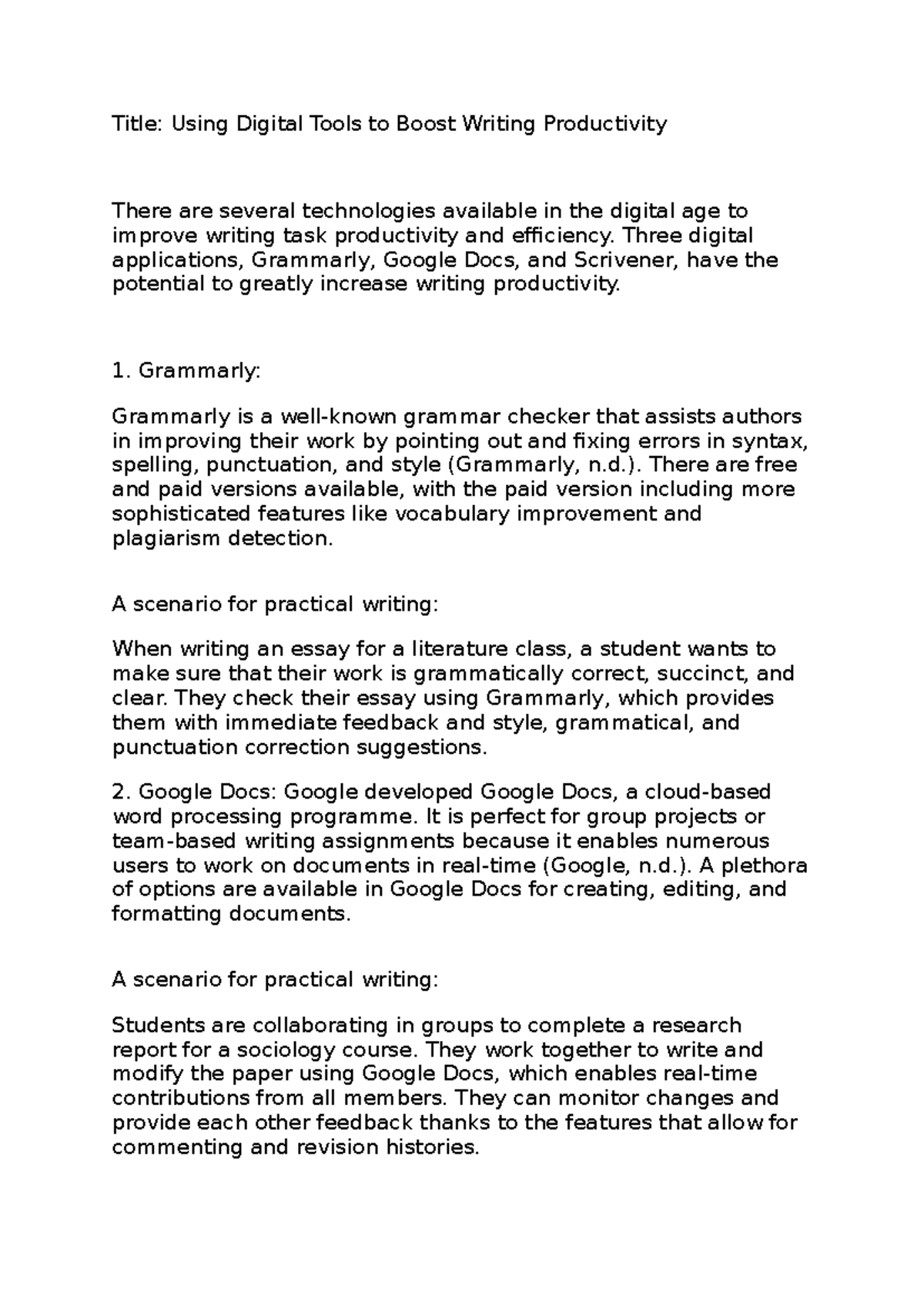 Lj3 - Mathematics - Title: Using Digital Tools to Boost Writing ...