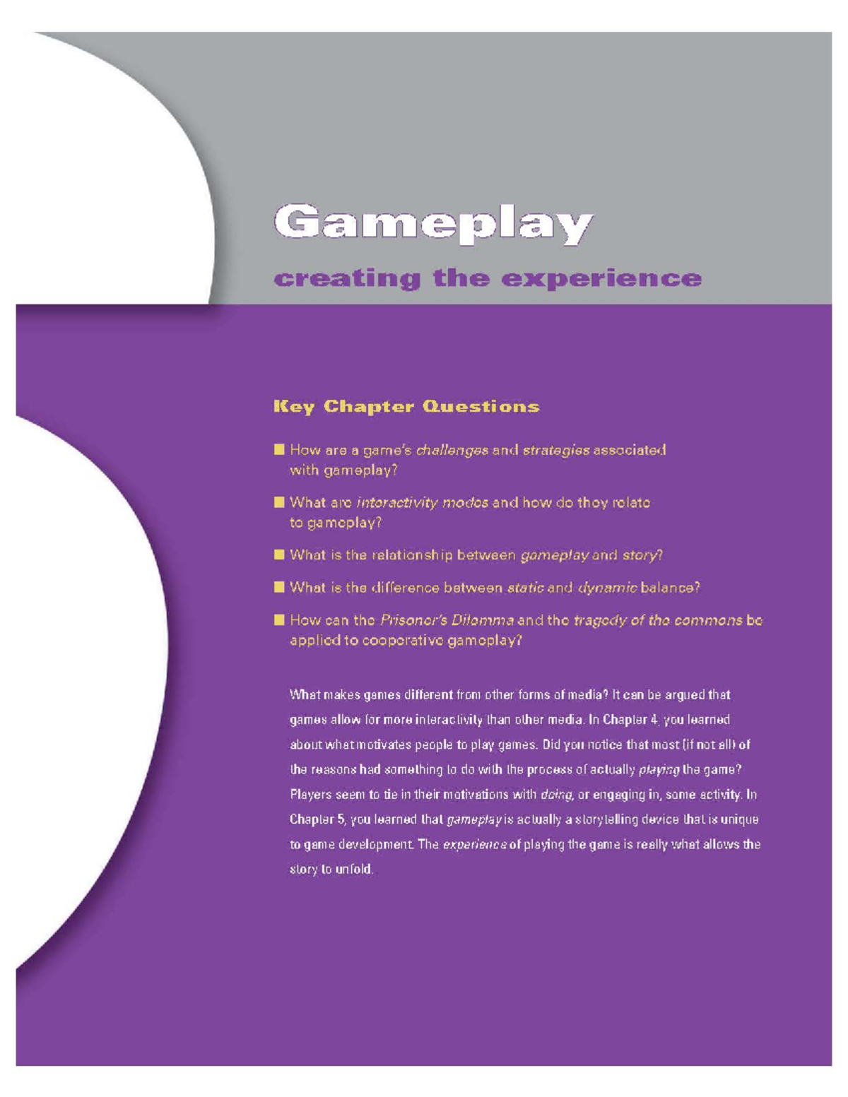 Game development essentials Chapter six - WBG370 - Studocu