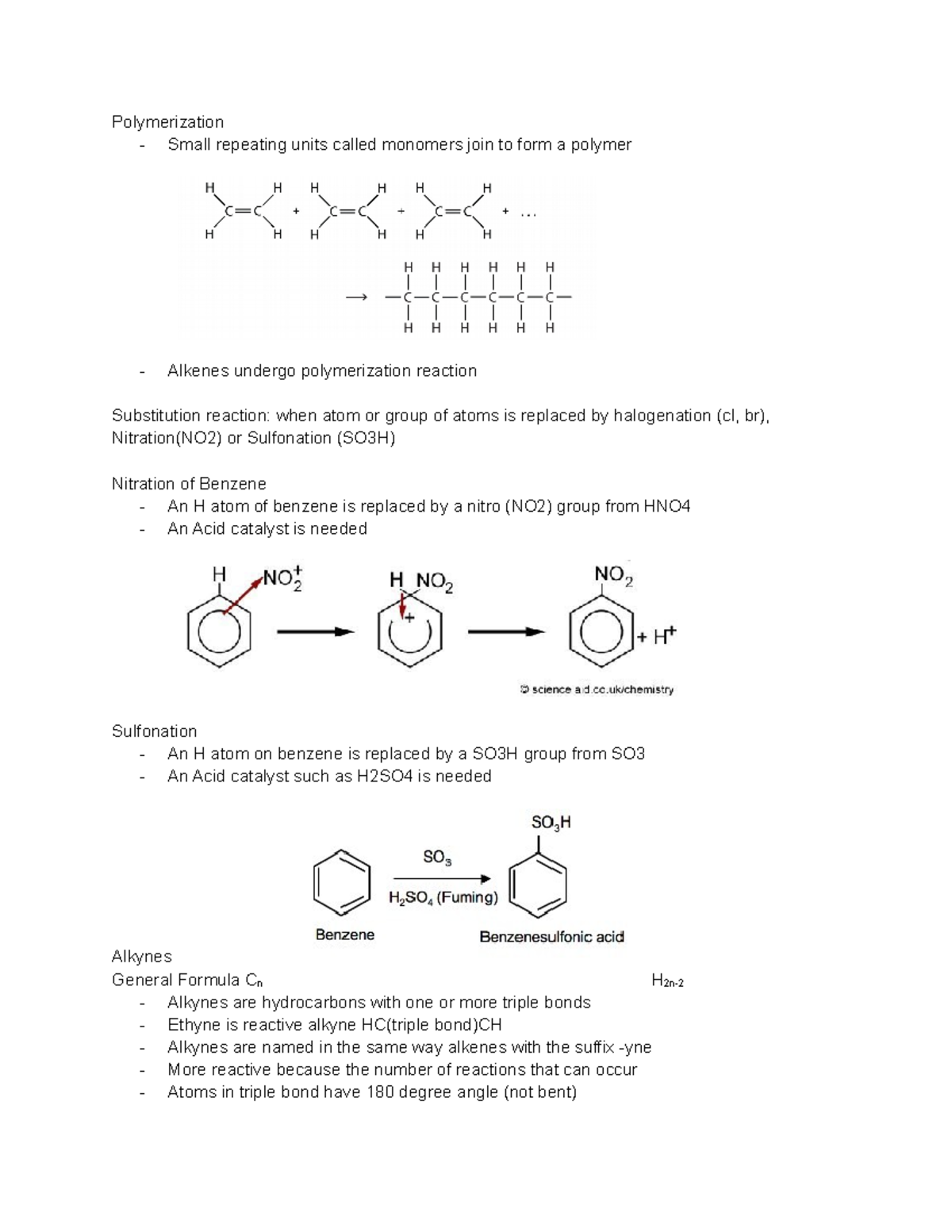 Reactions - Covers Nitration, Sulfonation, and Substitution ...