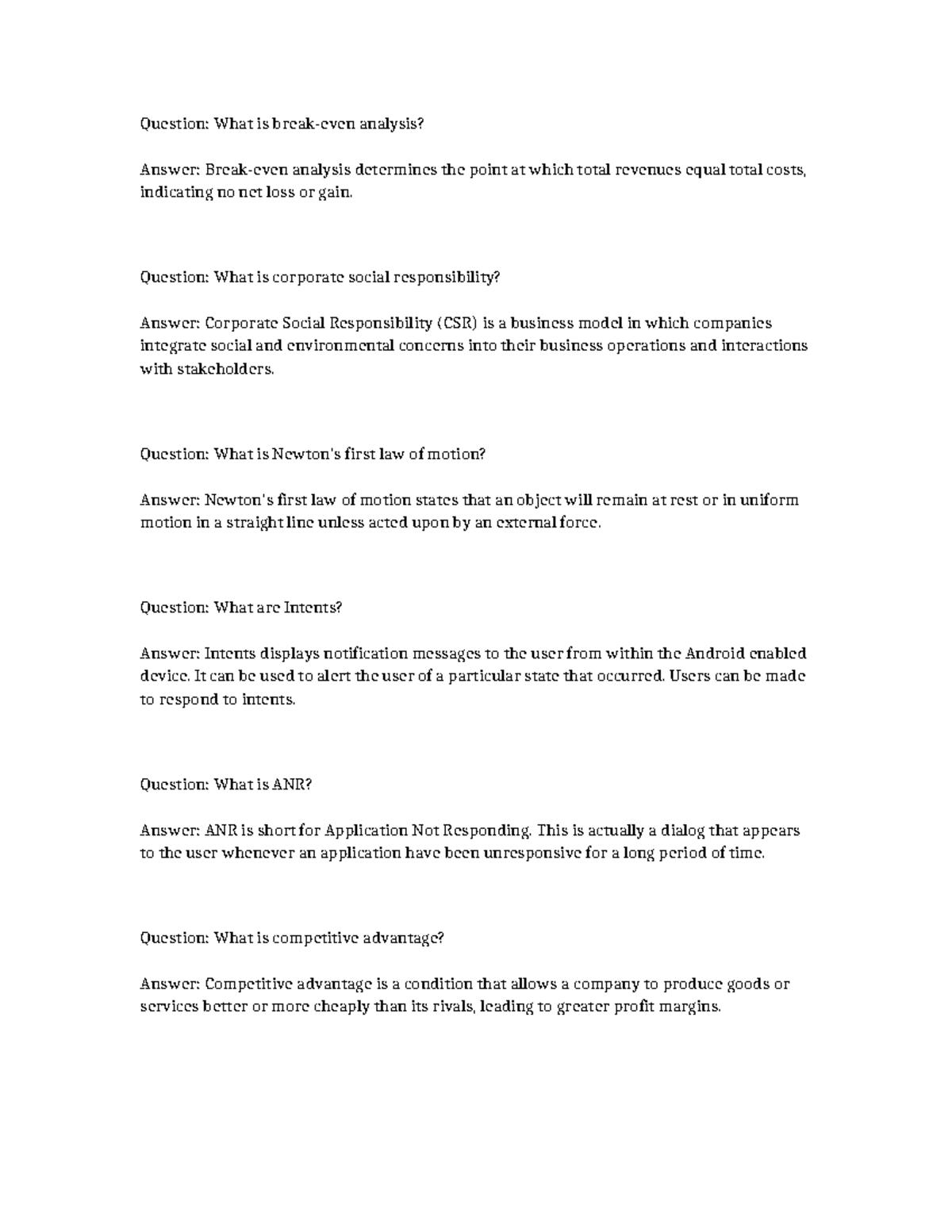 Soyot sarlak liouville - Question: What is break-even analysis? Answer ...