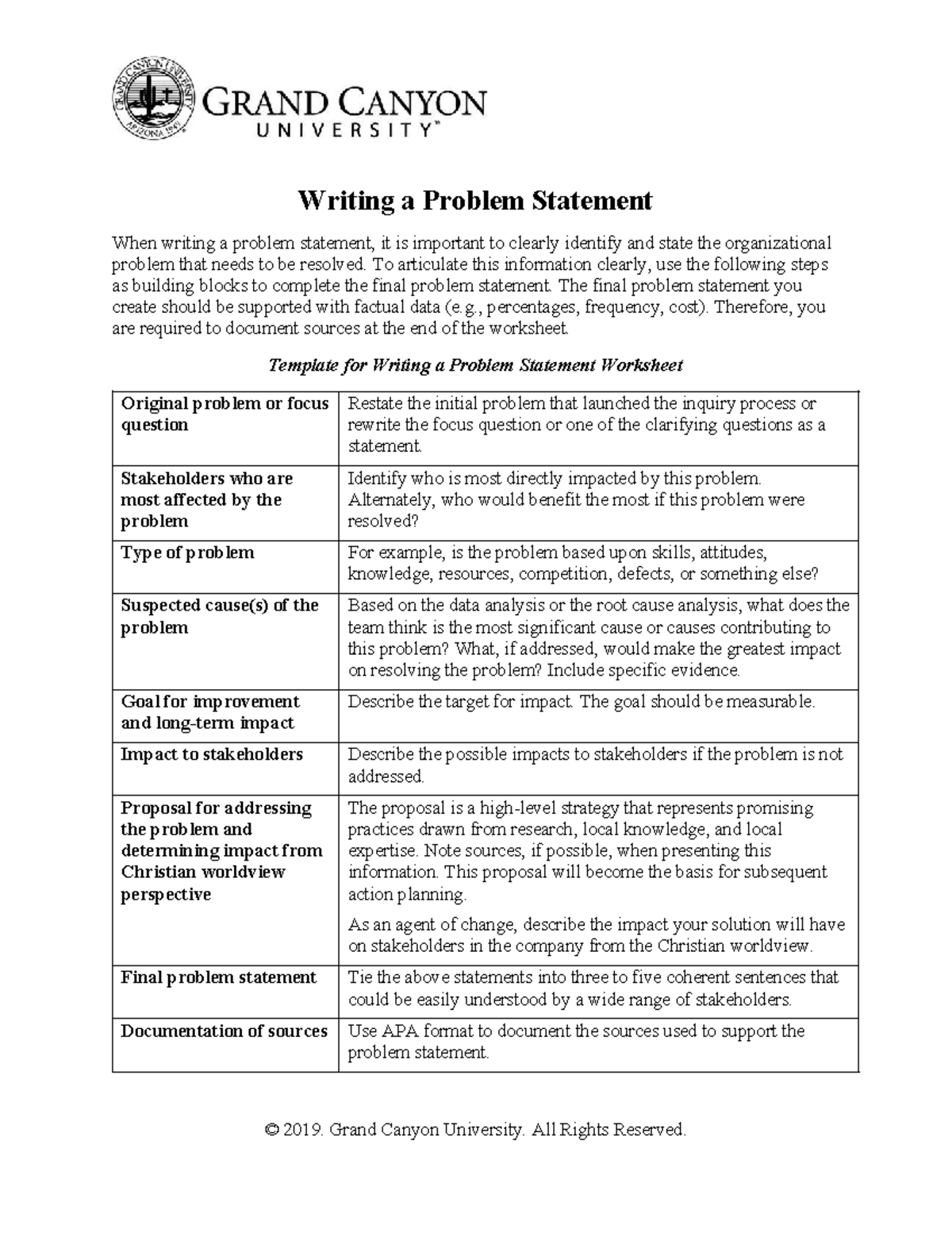 BUS-470-RS-Writing a Problem Statement - Writing a Problem Statement ...